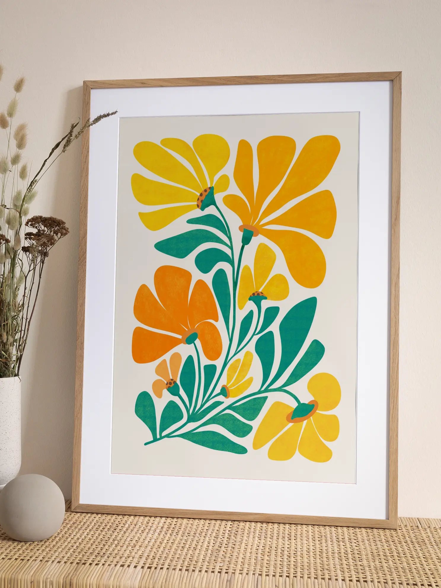 Marigold Flower Poster
