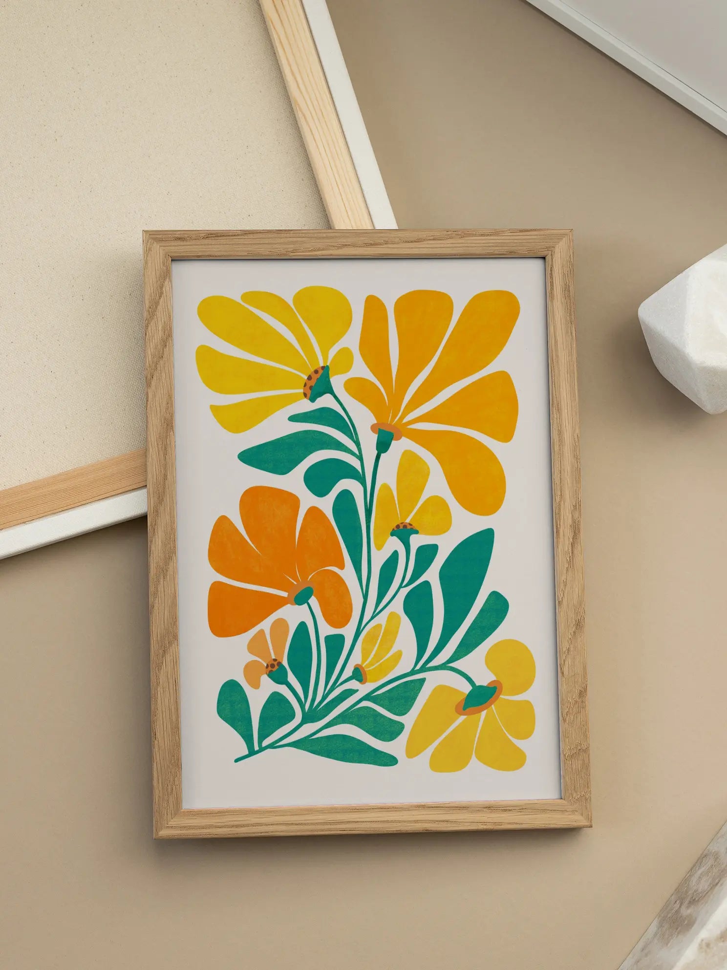Marigold Flower Poster