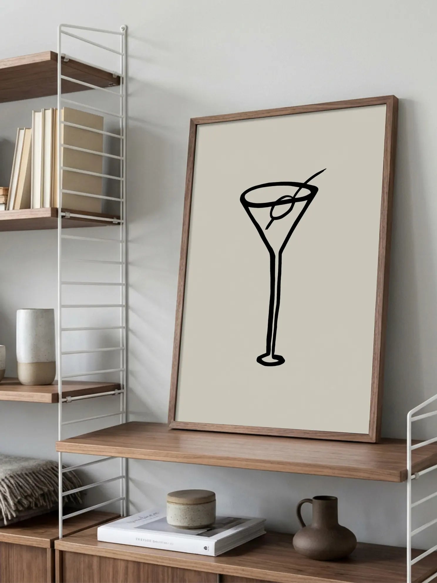 Martini Sketch Poster