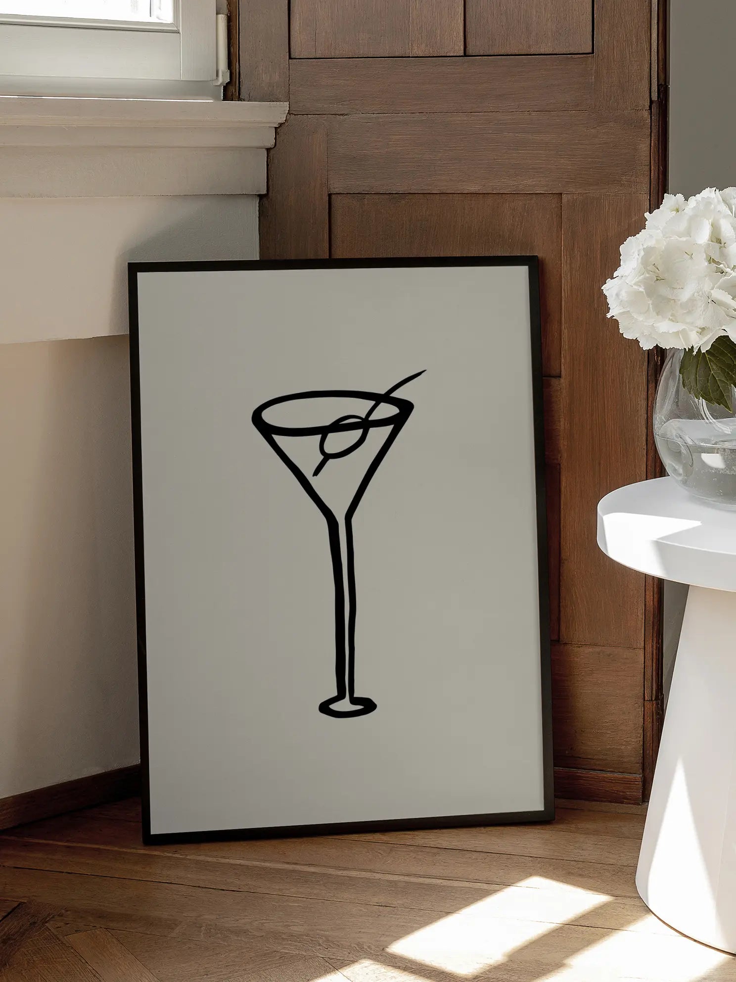 Martini Sketch Poster