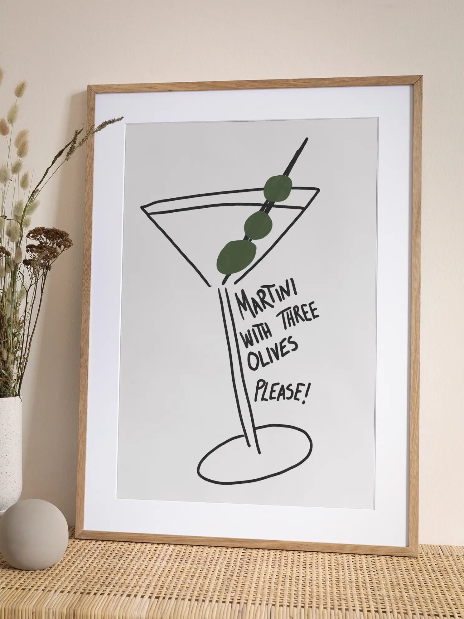 Martini Three Olives Poster