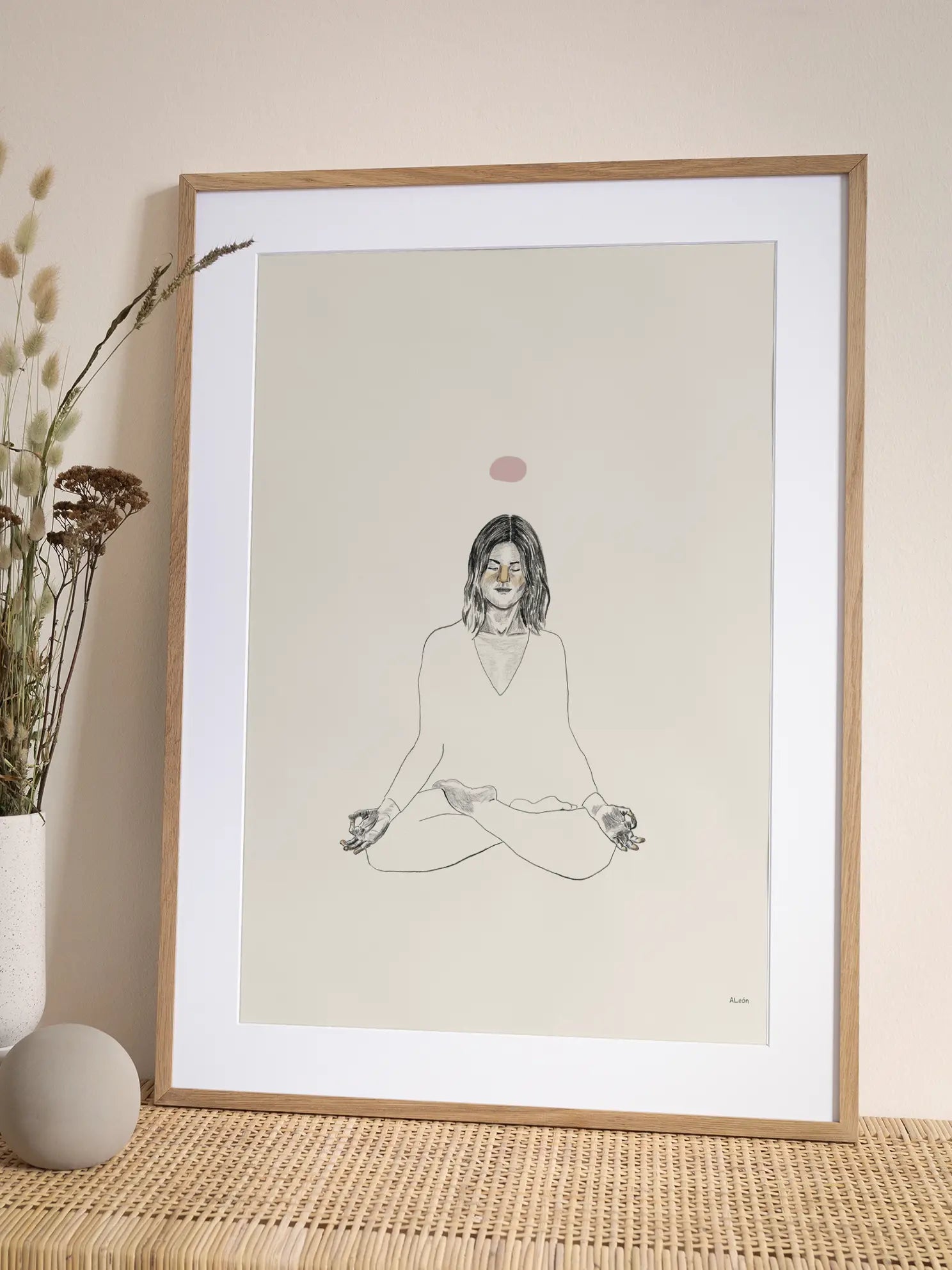 Meditation Frau No1 Poster