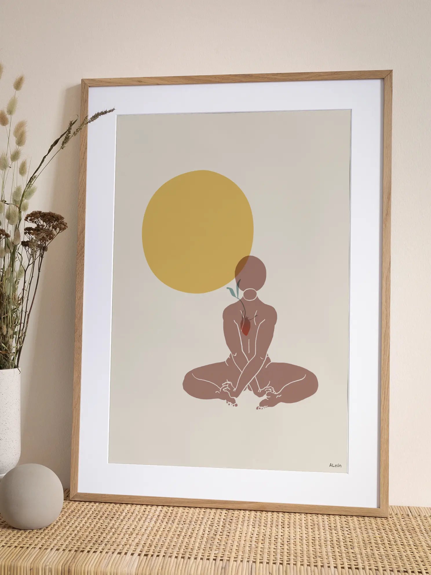 Meditation Frau No2 Poster