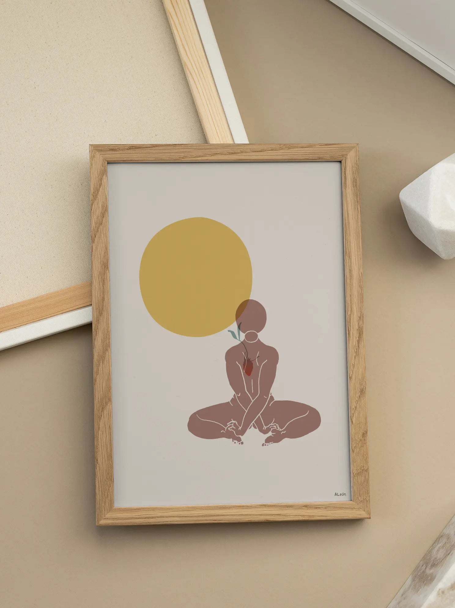 Meditation Frau No2 Poster