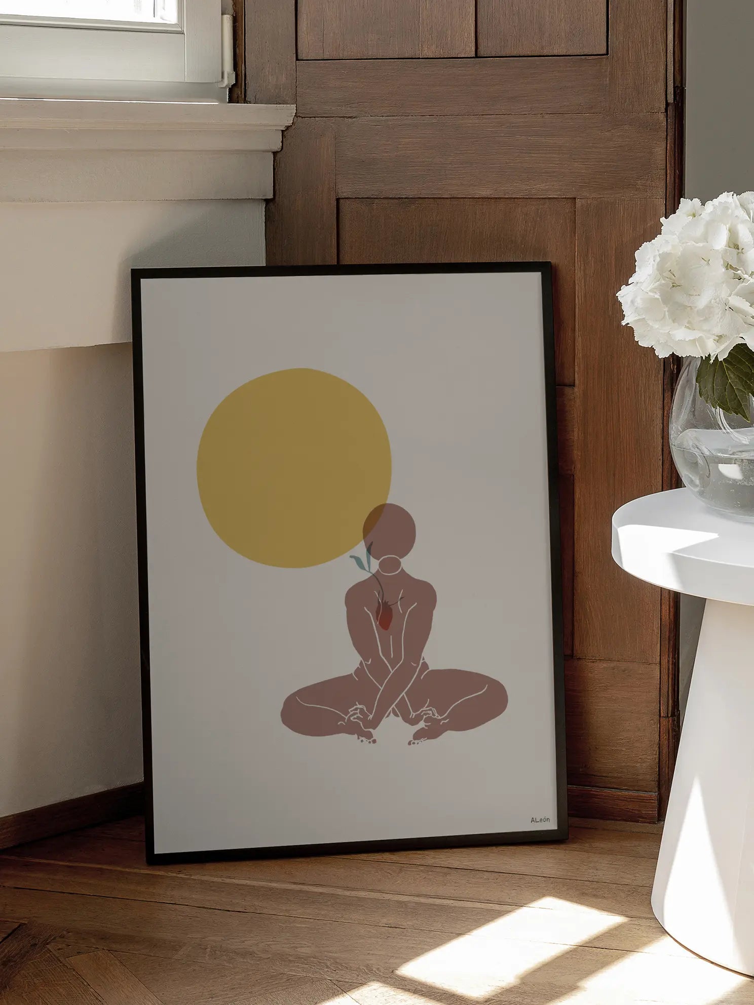 Meditation Frau No2 Poster