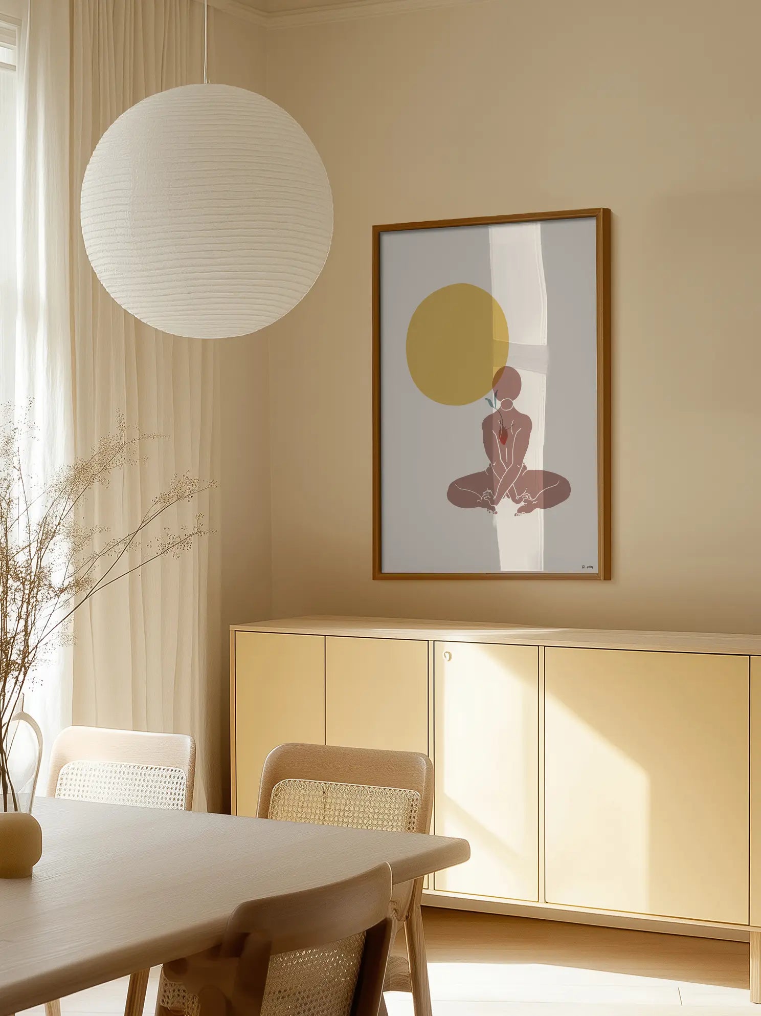 Meditation Frau No2 Poster