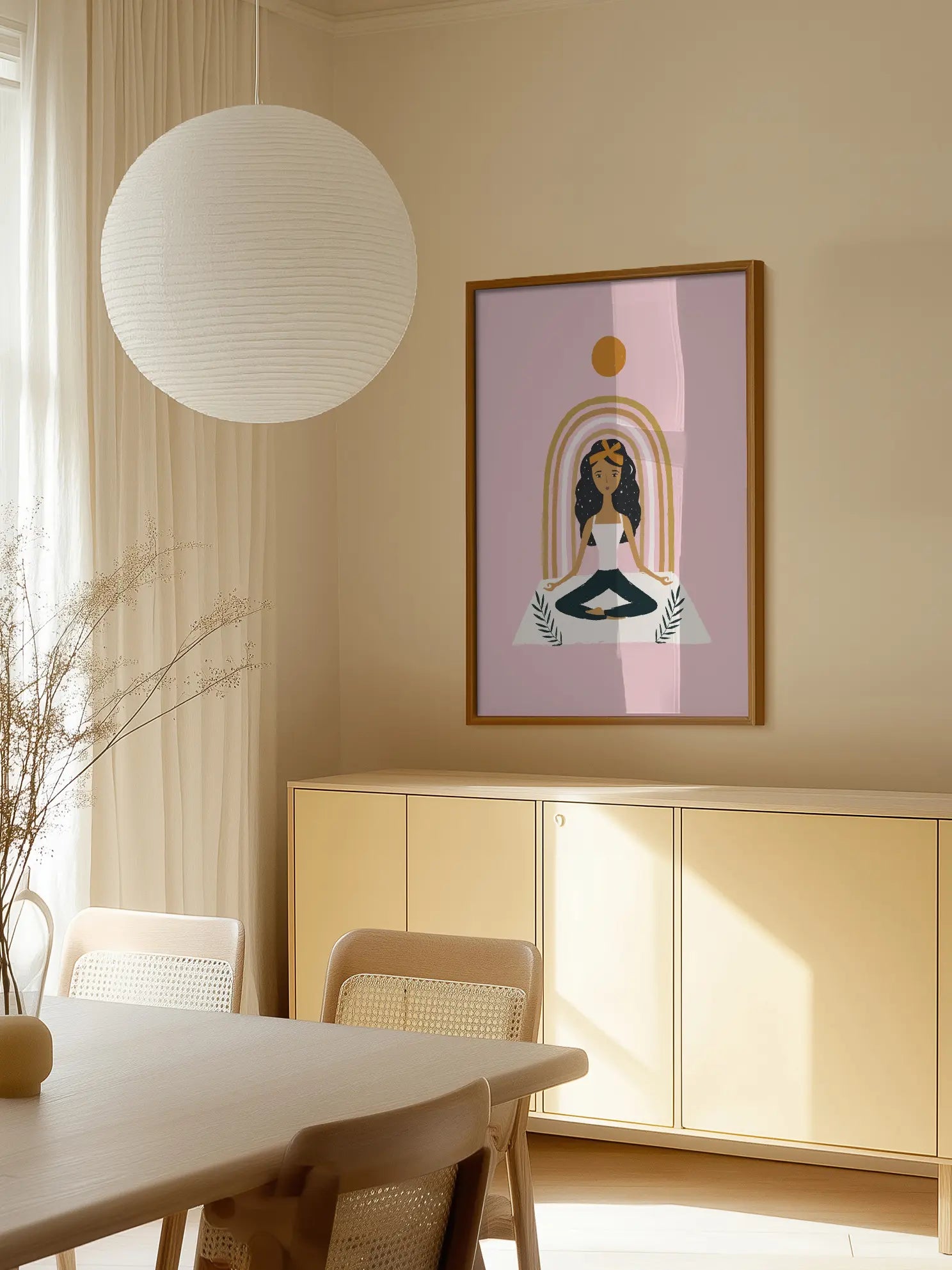 Meditation Girl Poster