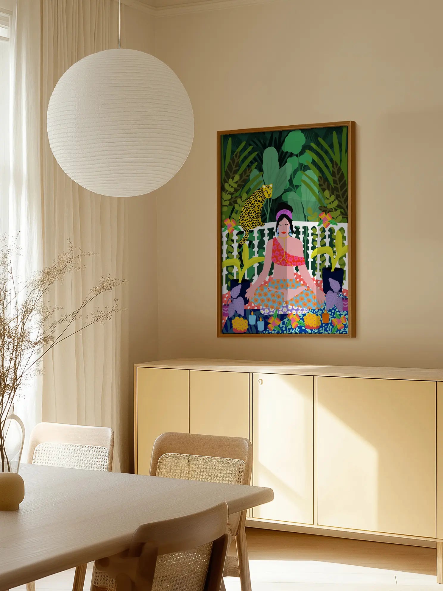 Meditation Lady Poster