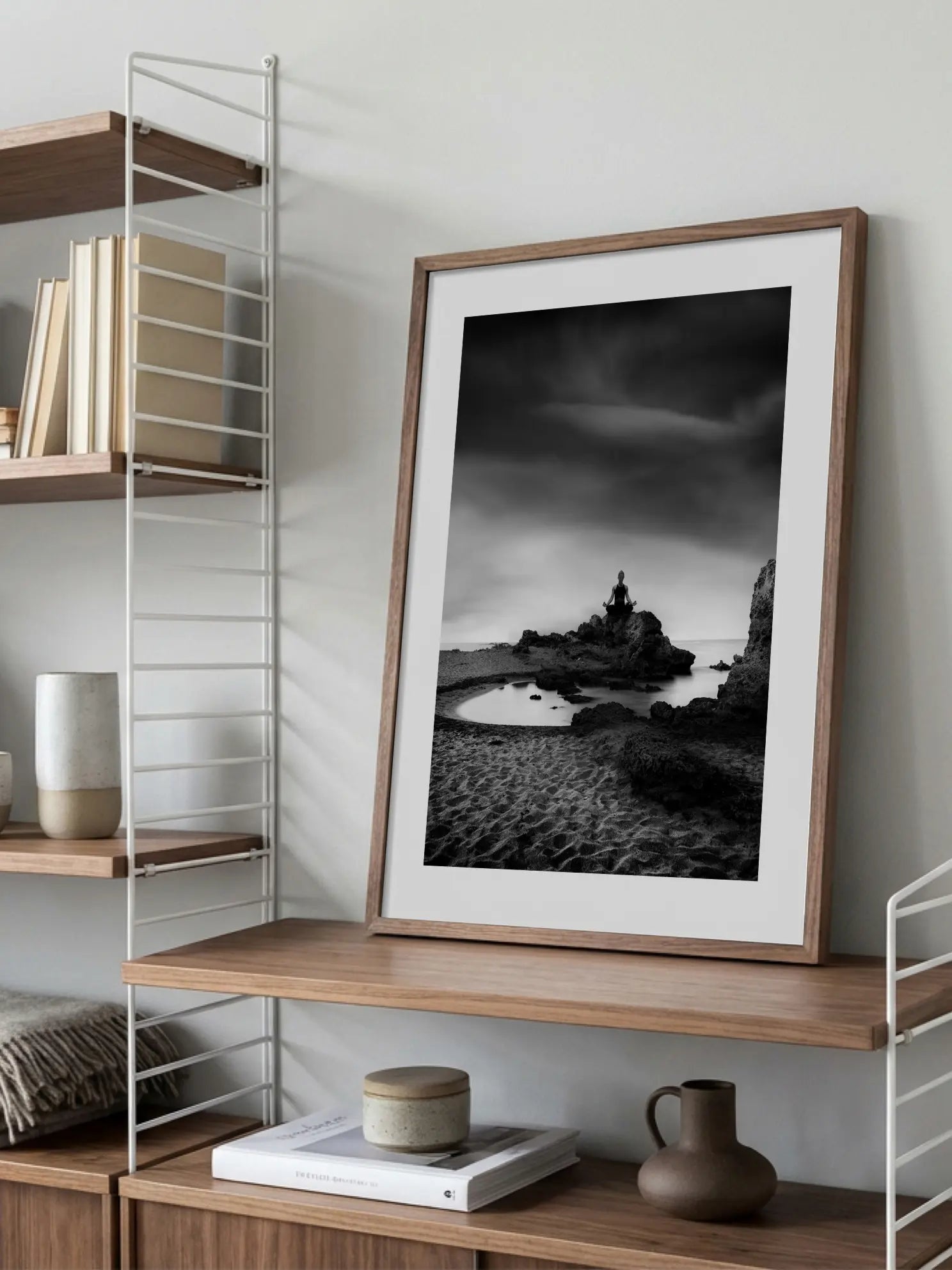 Meditation on the Beach Poster