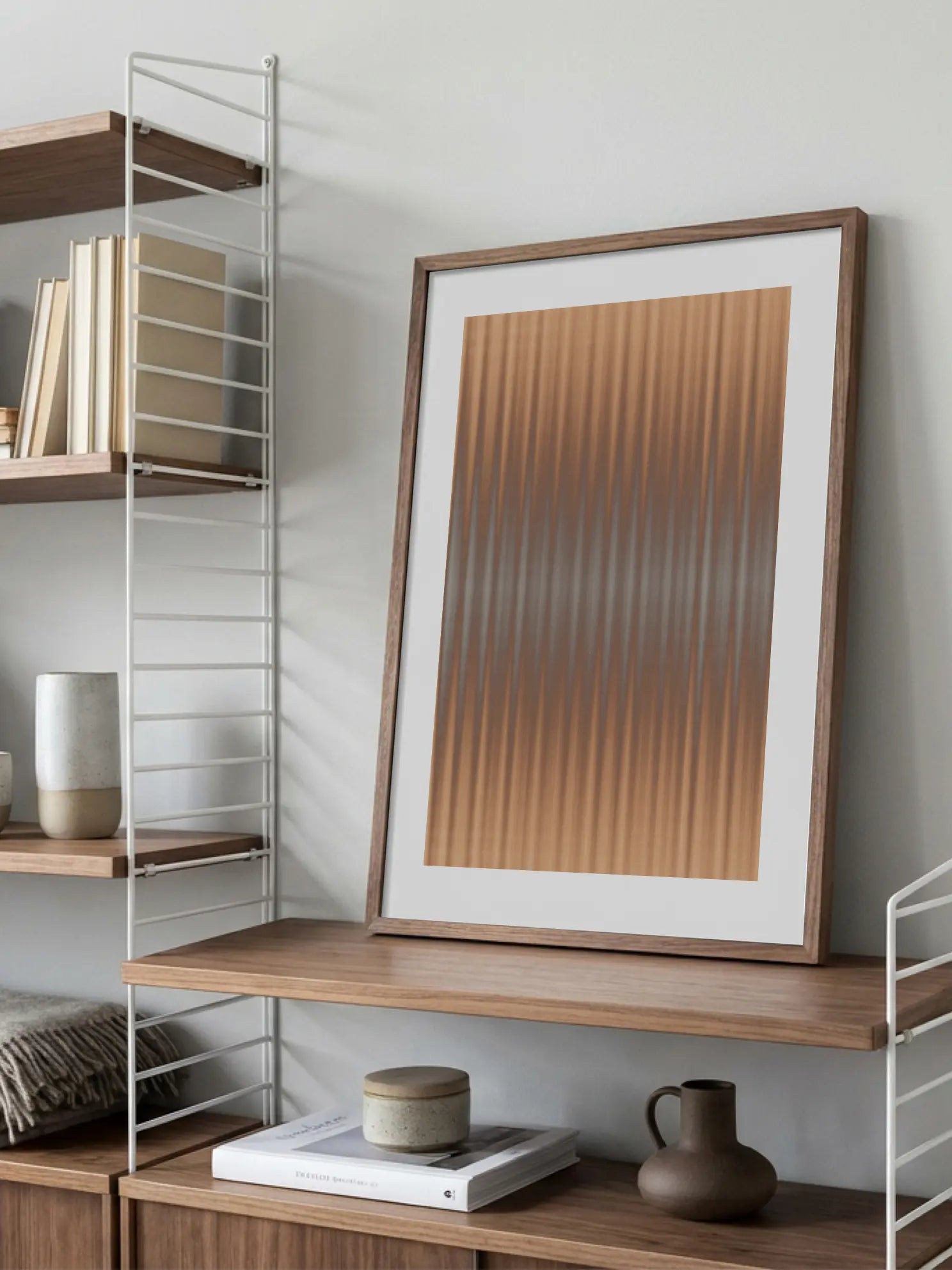 Metallic Waves Poster