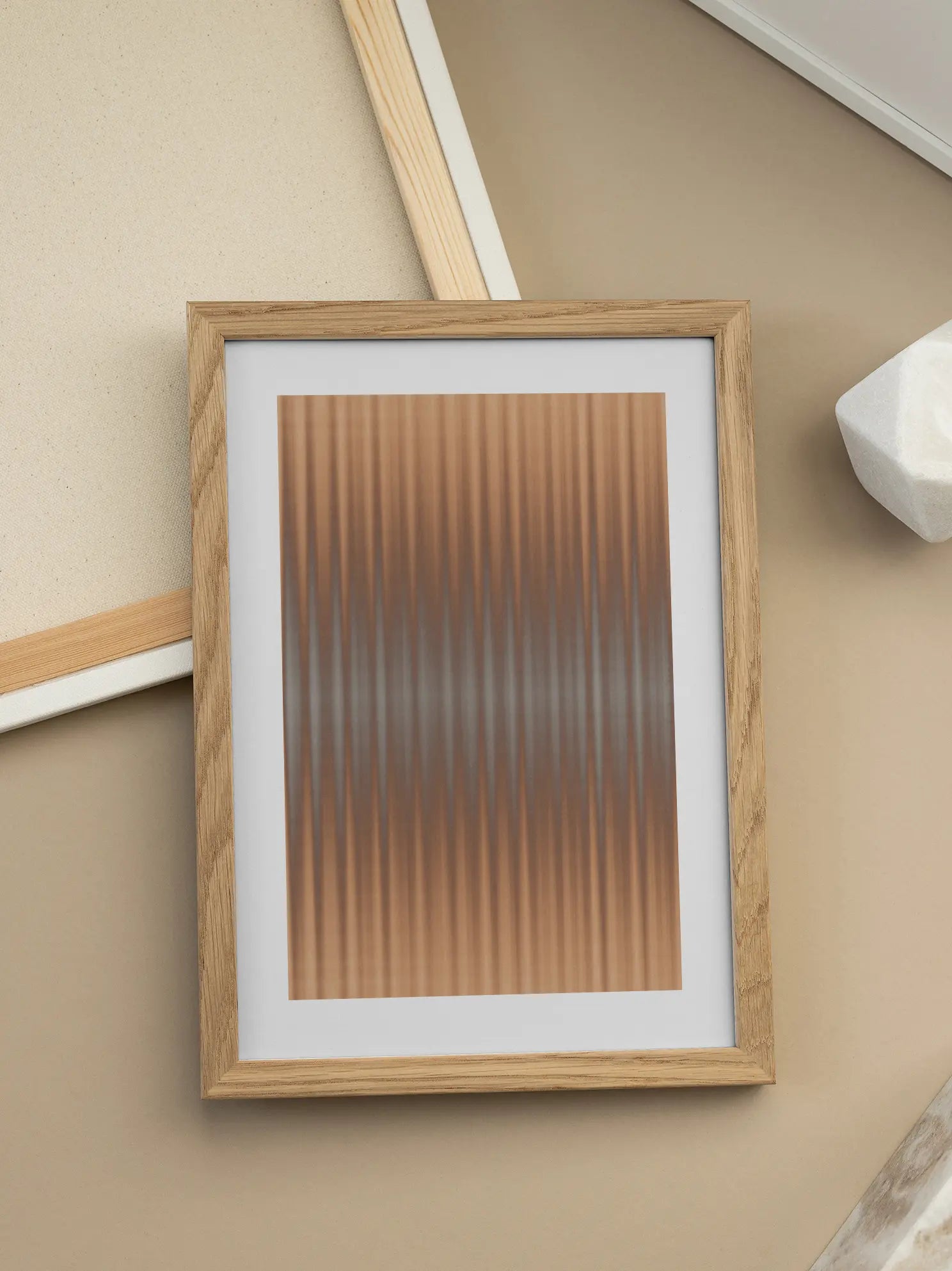Metallic Waves Poster