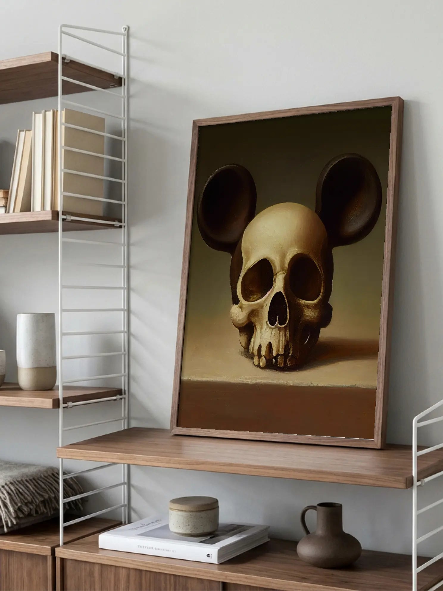 Mickey Skull Poster