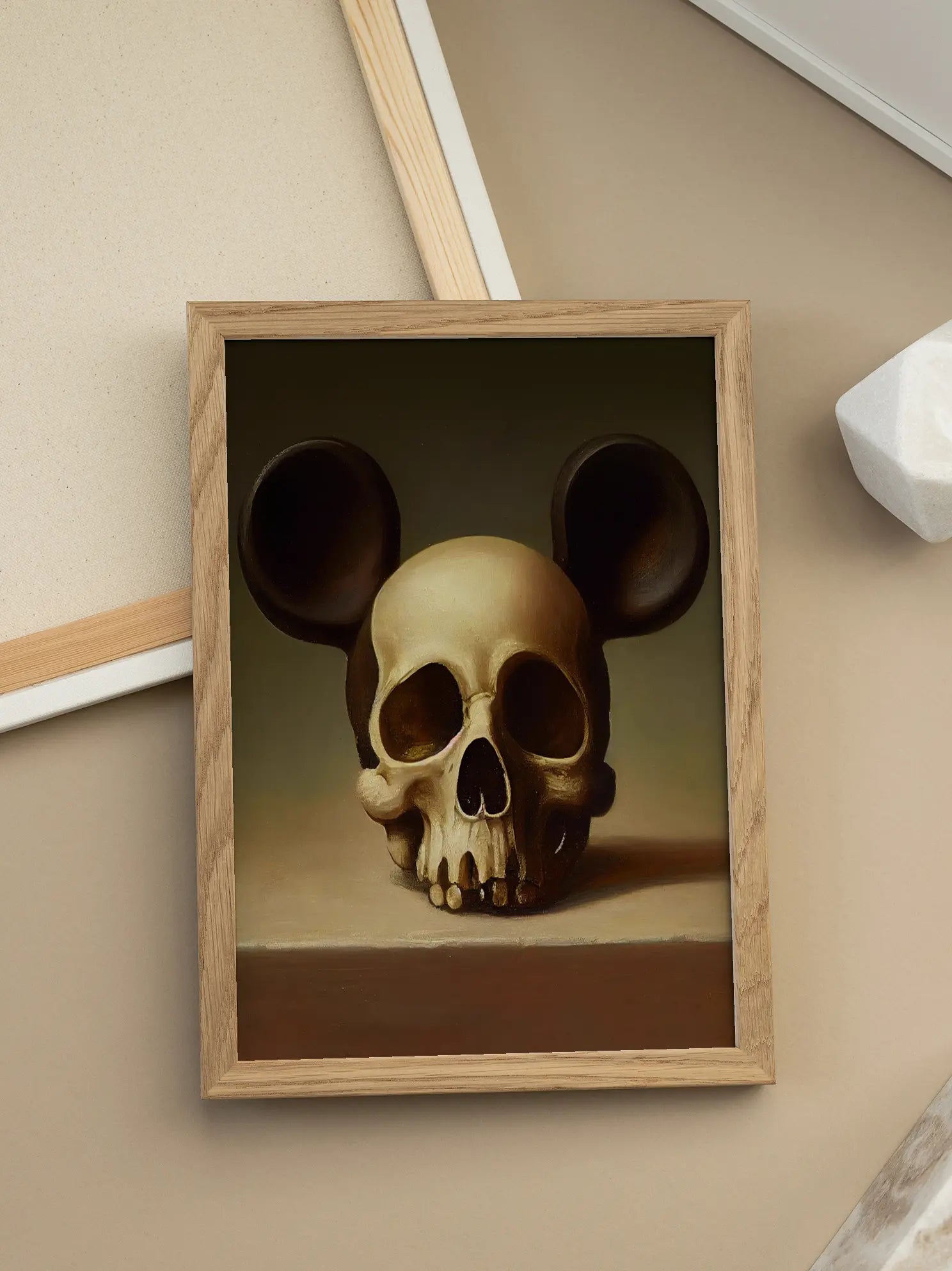 Mickey Skull Poster