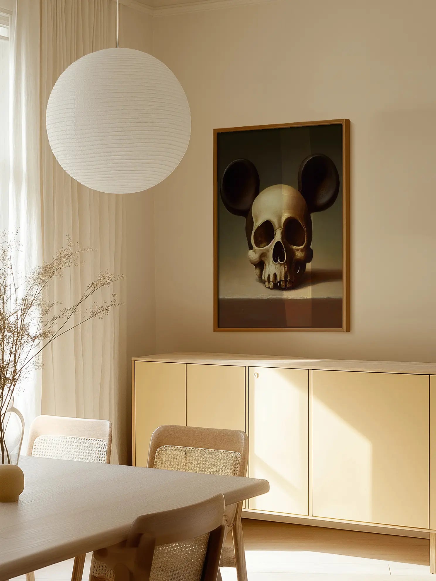 Mickey Skull Poster