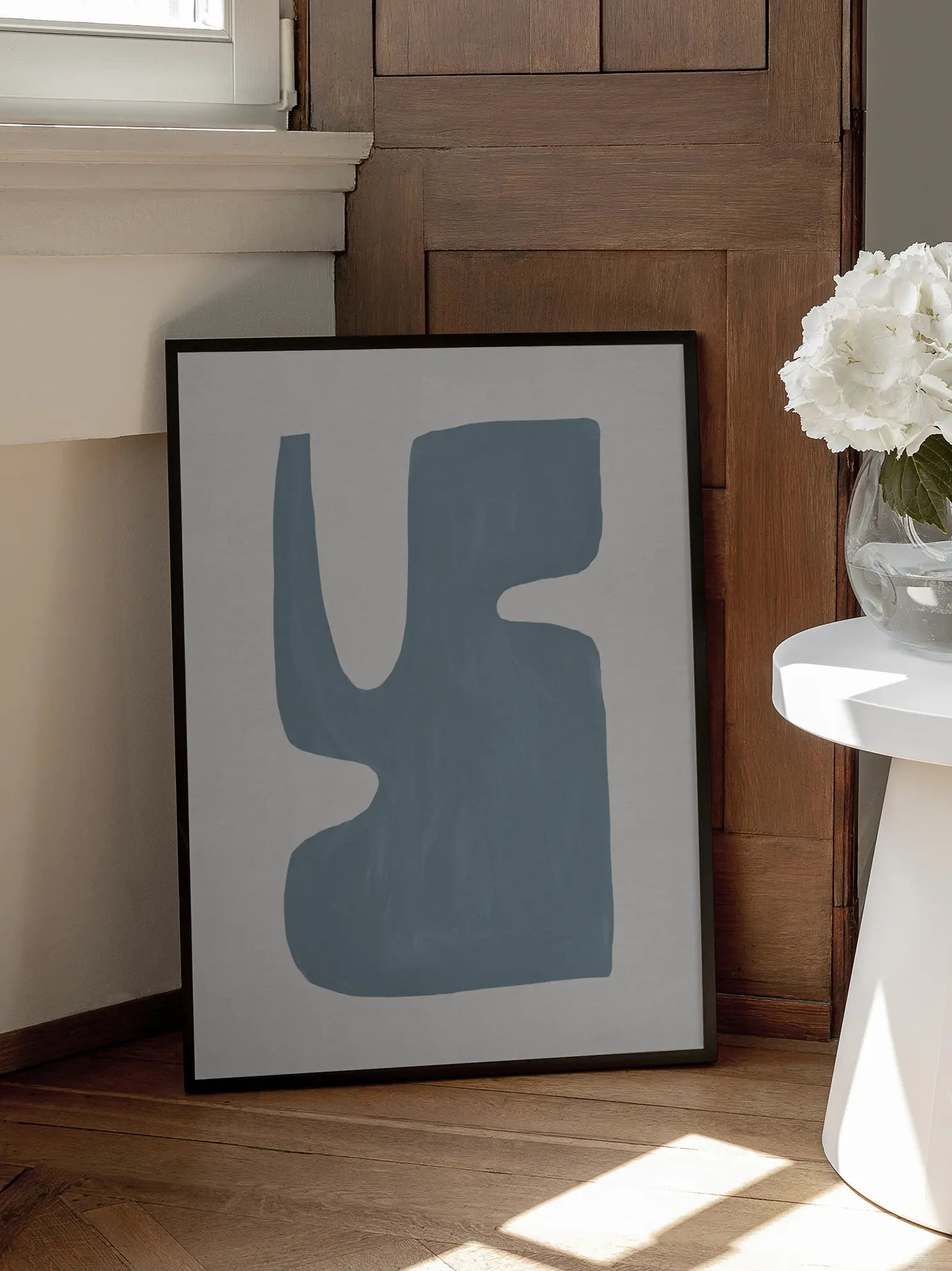 Mid Century Blue No1 Poster