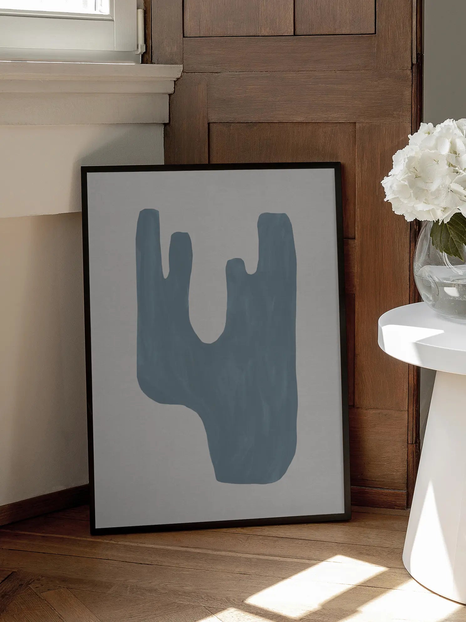 Mid Century Blue No3 Poster