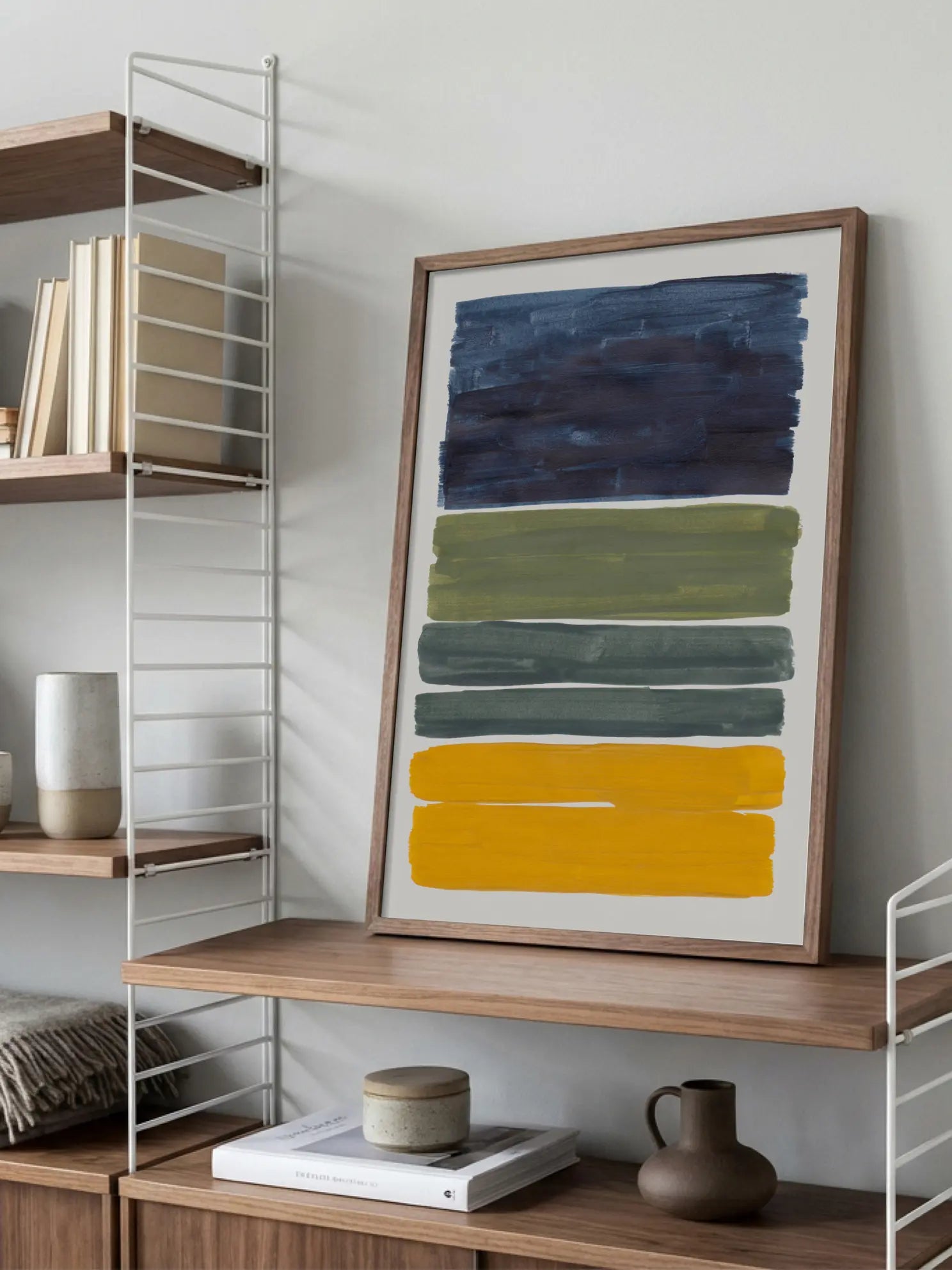 Midnight Olive Watercolor Poster