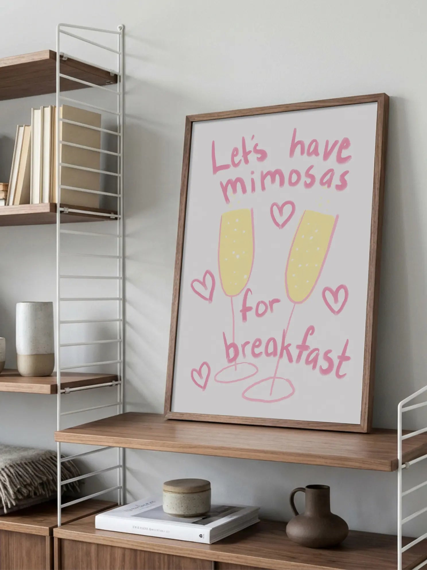 Mimosas for Breakfast Poster