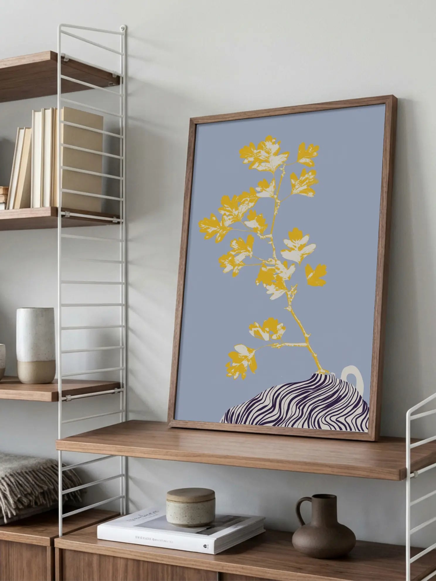 Minimal Floral Vase No1 Poster