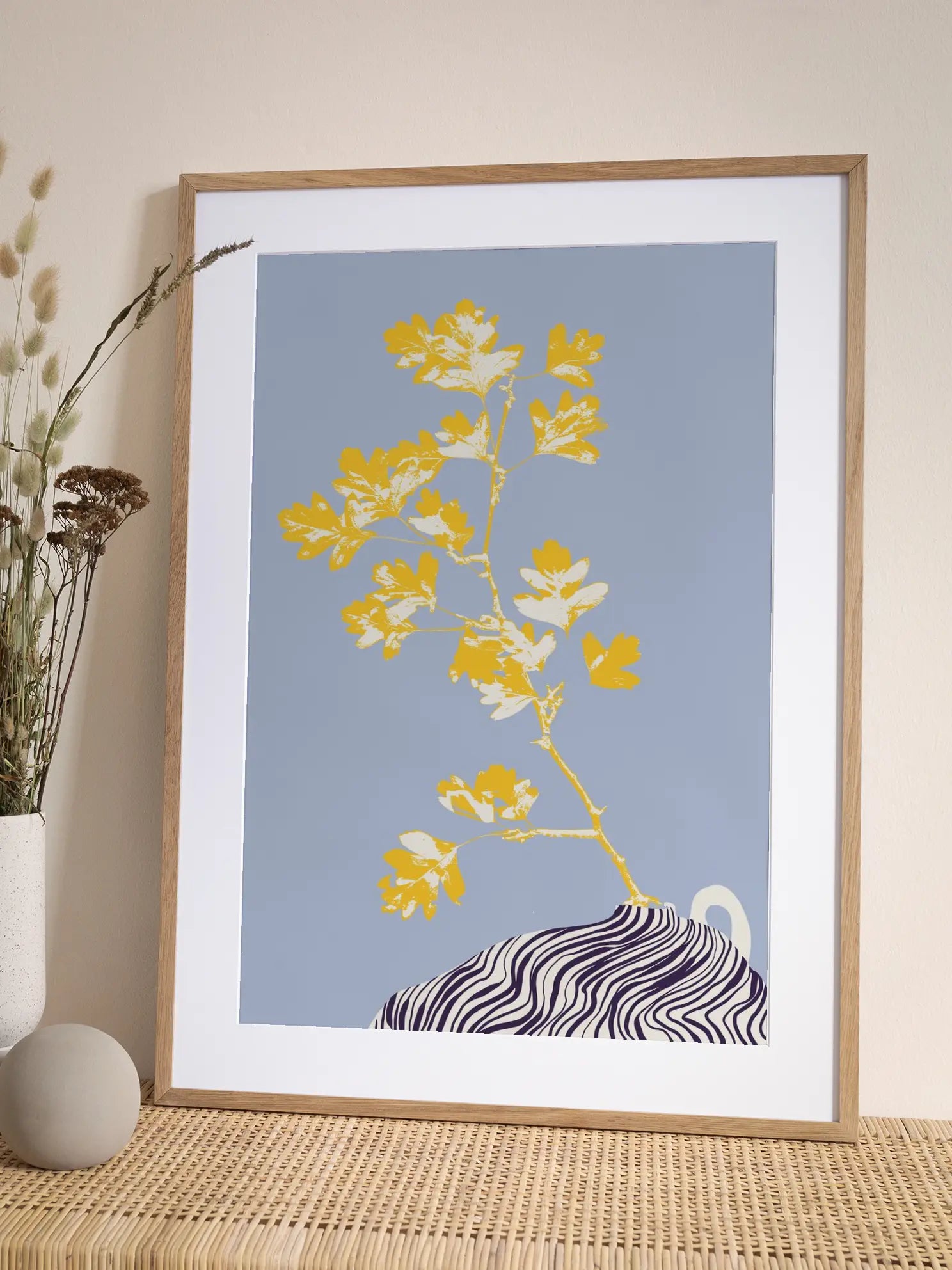 Minimal Floral Vase No1 Poster