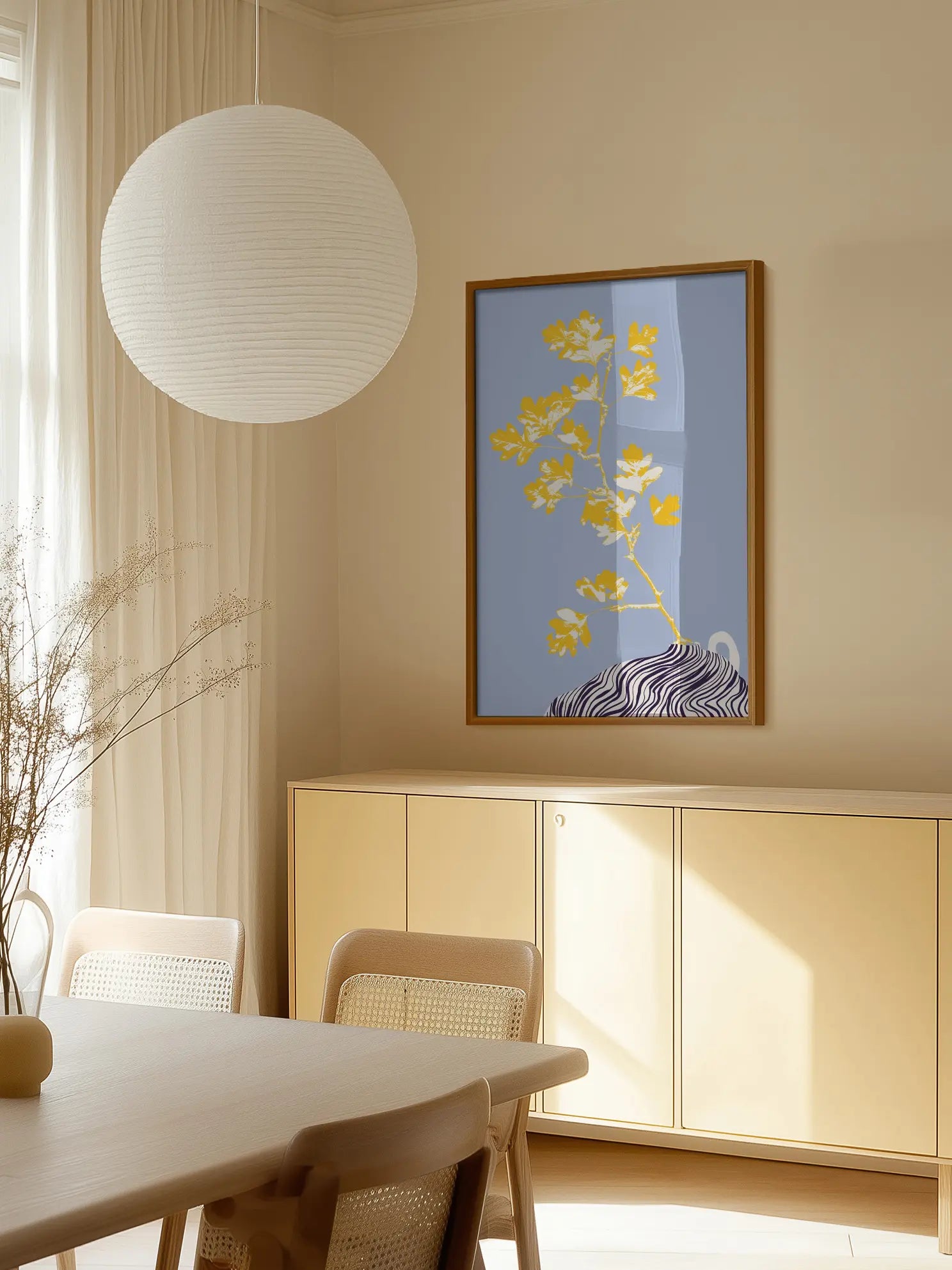 Minimal Floral Vase No1 Poster