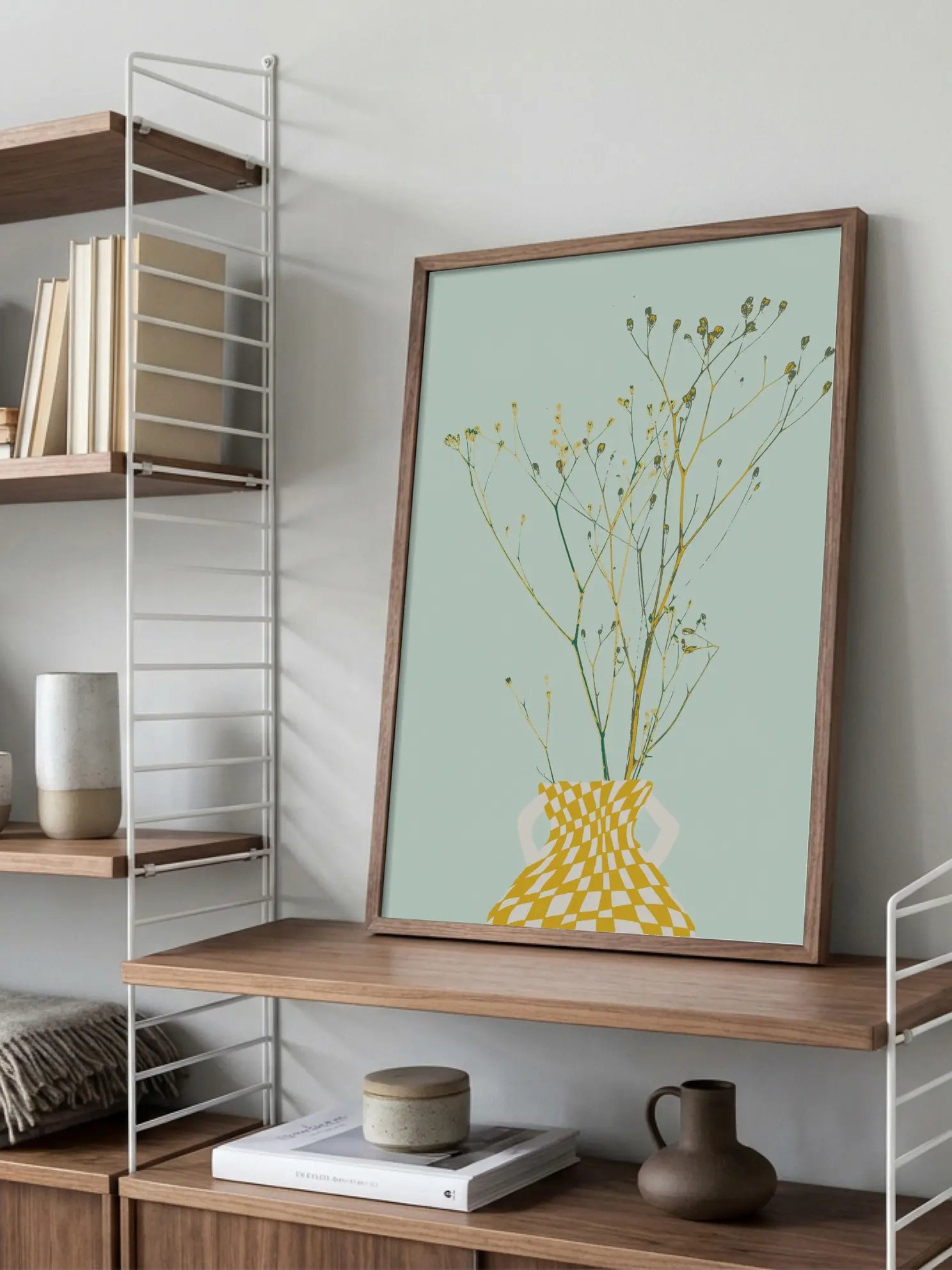 Minimal Floral Vase No2 Poster