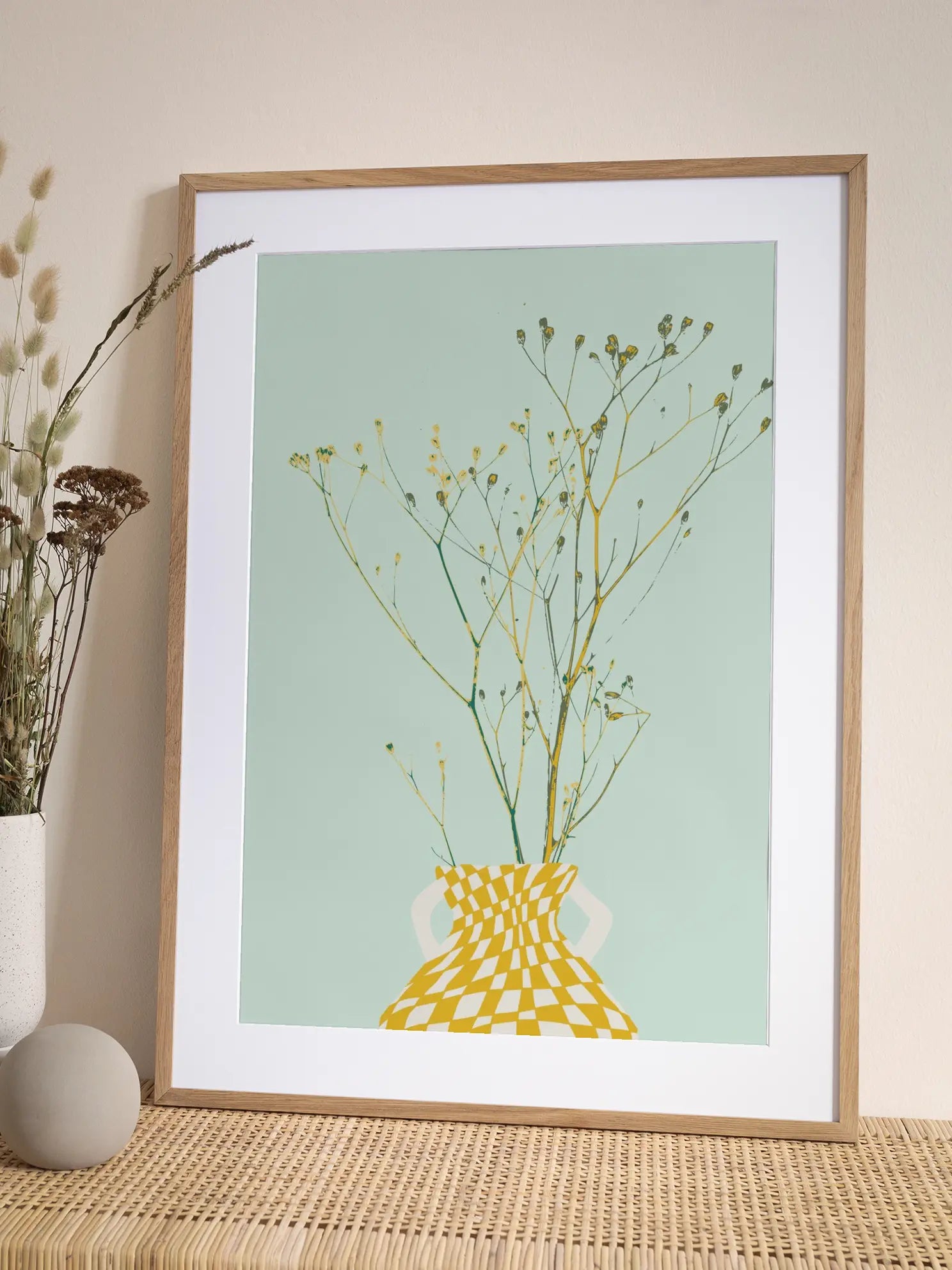 Minimal Floral Vase No2 Poster