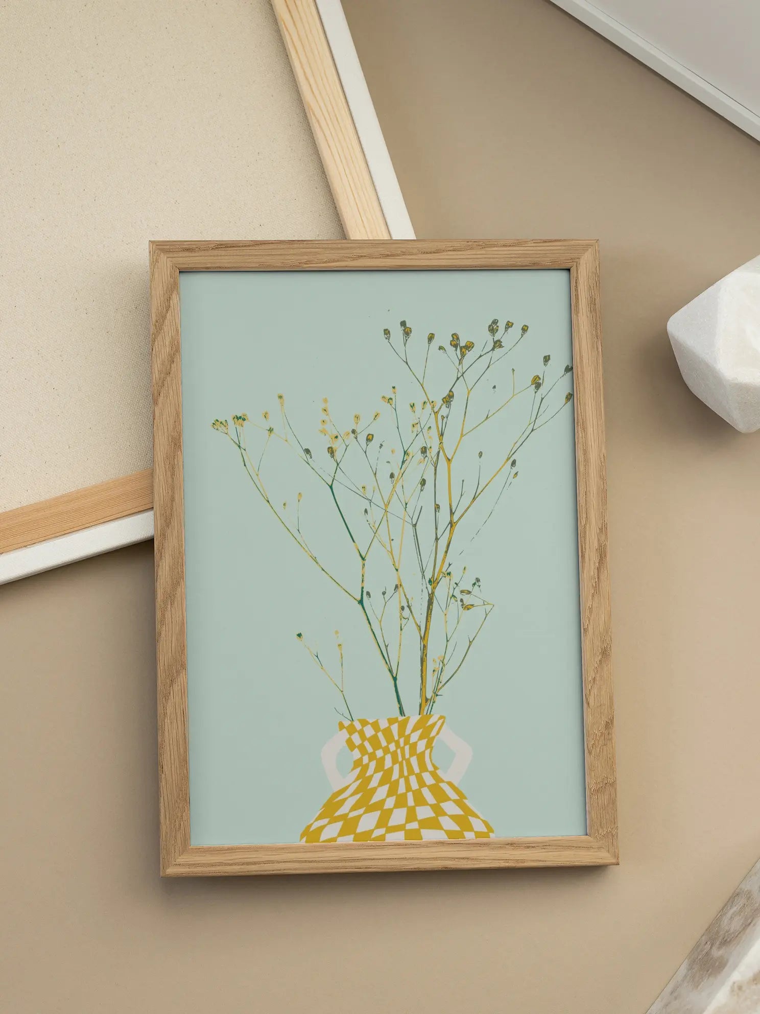 Minimal Floral Vase No2 Poster