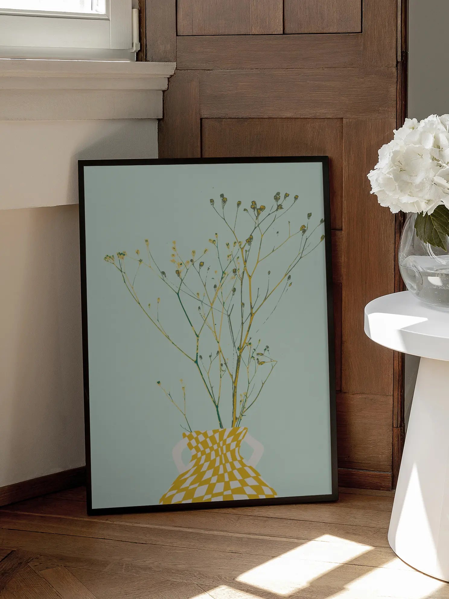 Minimal Floral Vase No2 Poster