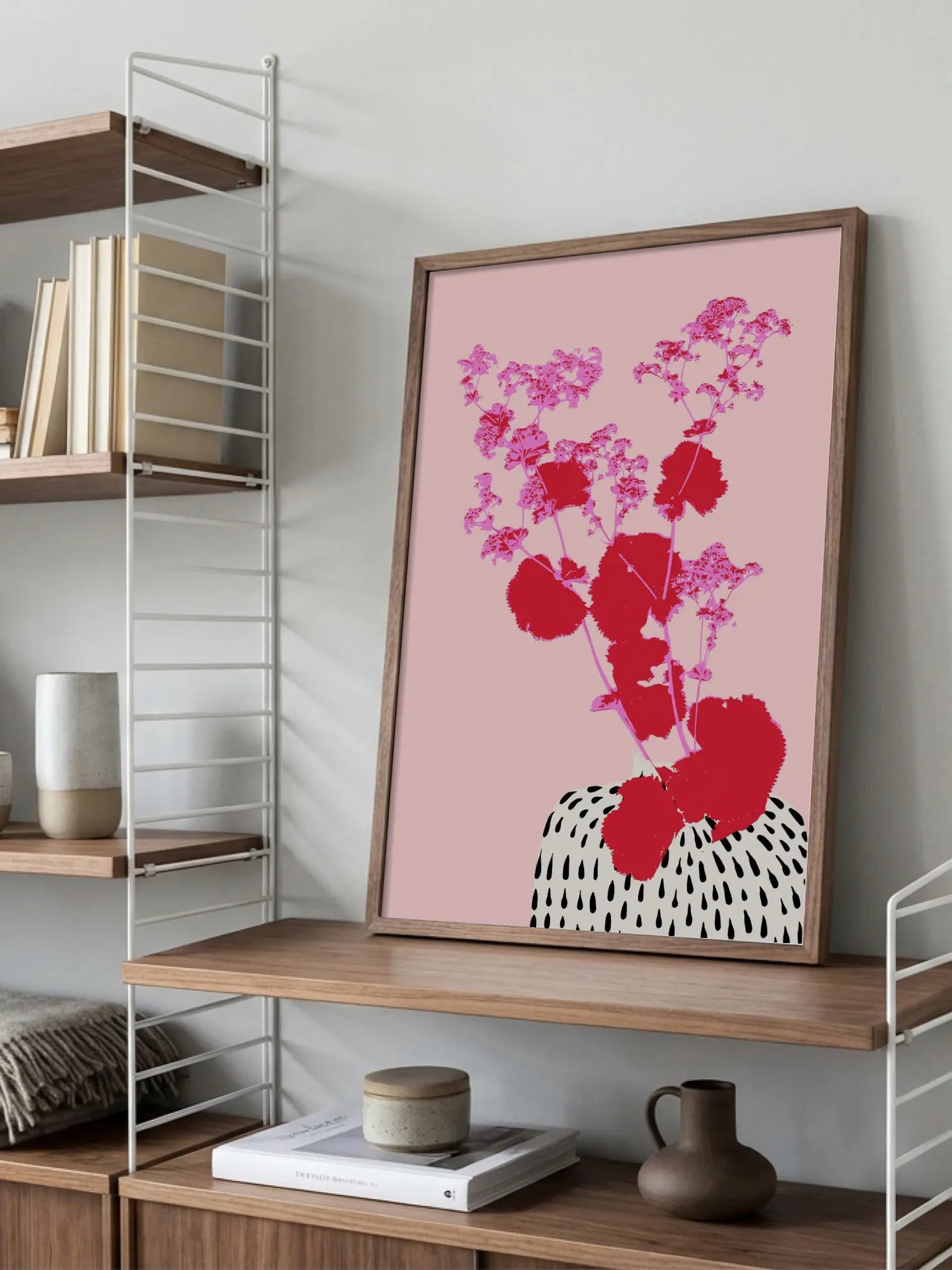 Minimal Floral Vase No3 Poster