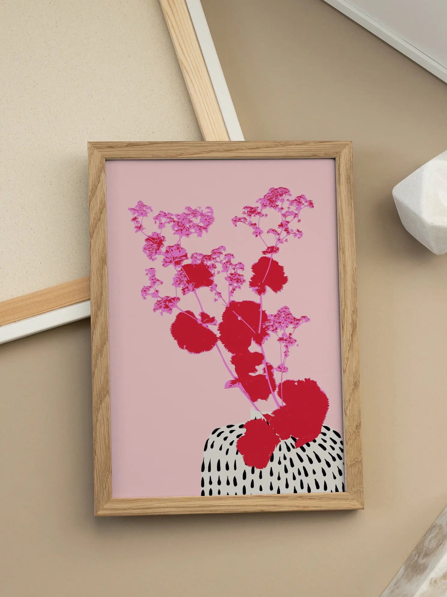 Minimal Floral Vase No3 Poster