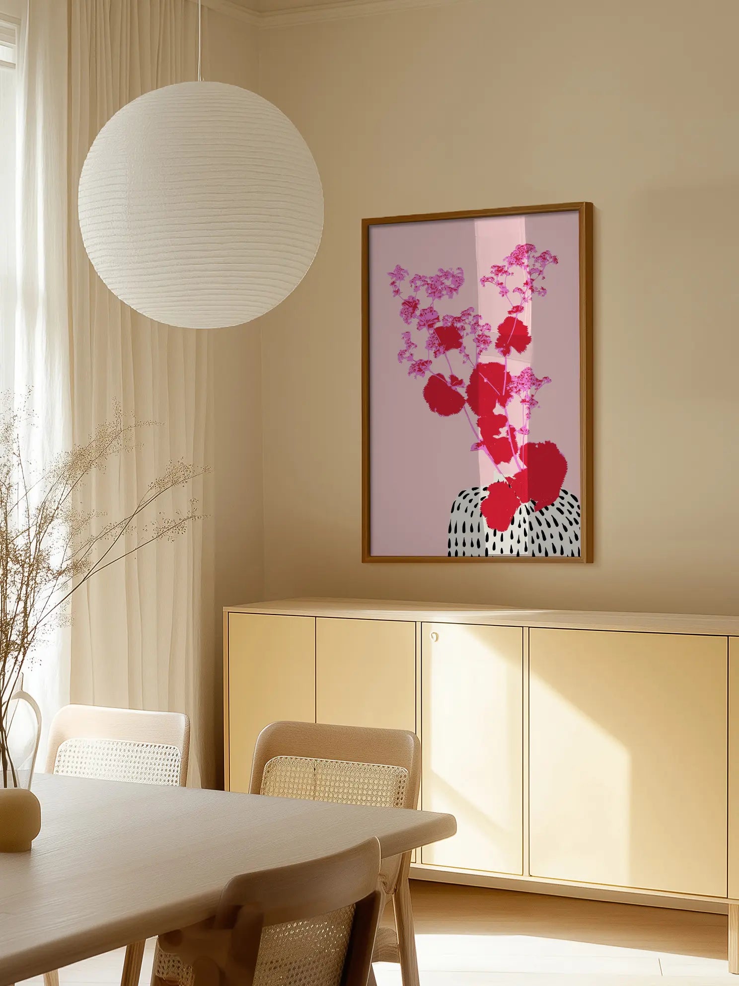 Minimal Floral Vase No3 Poster