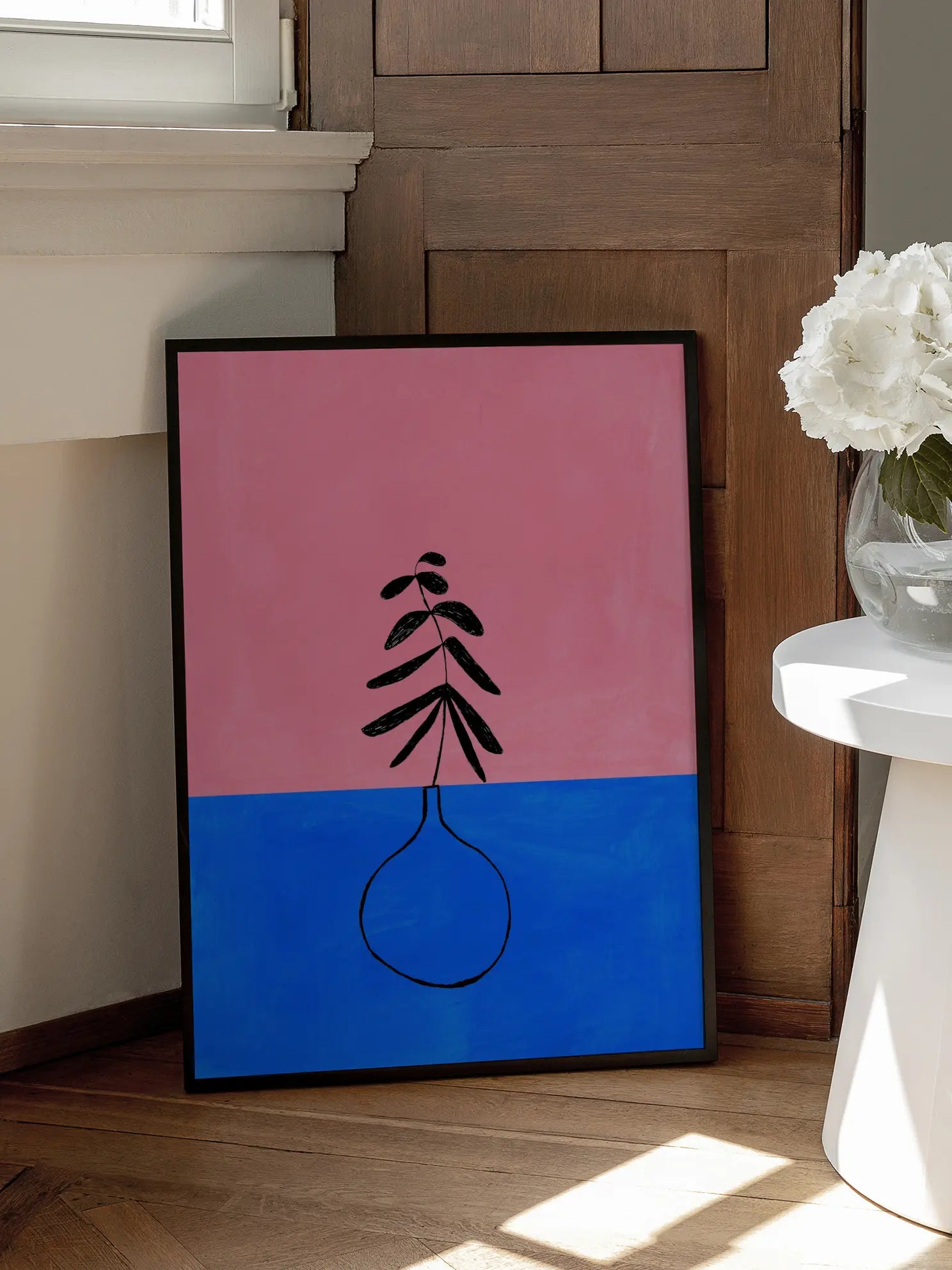 Minimal Vase - Blue Poster