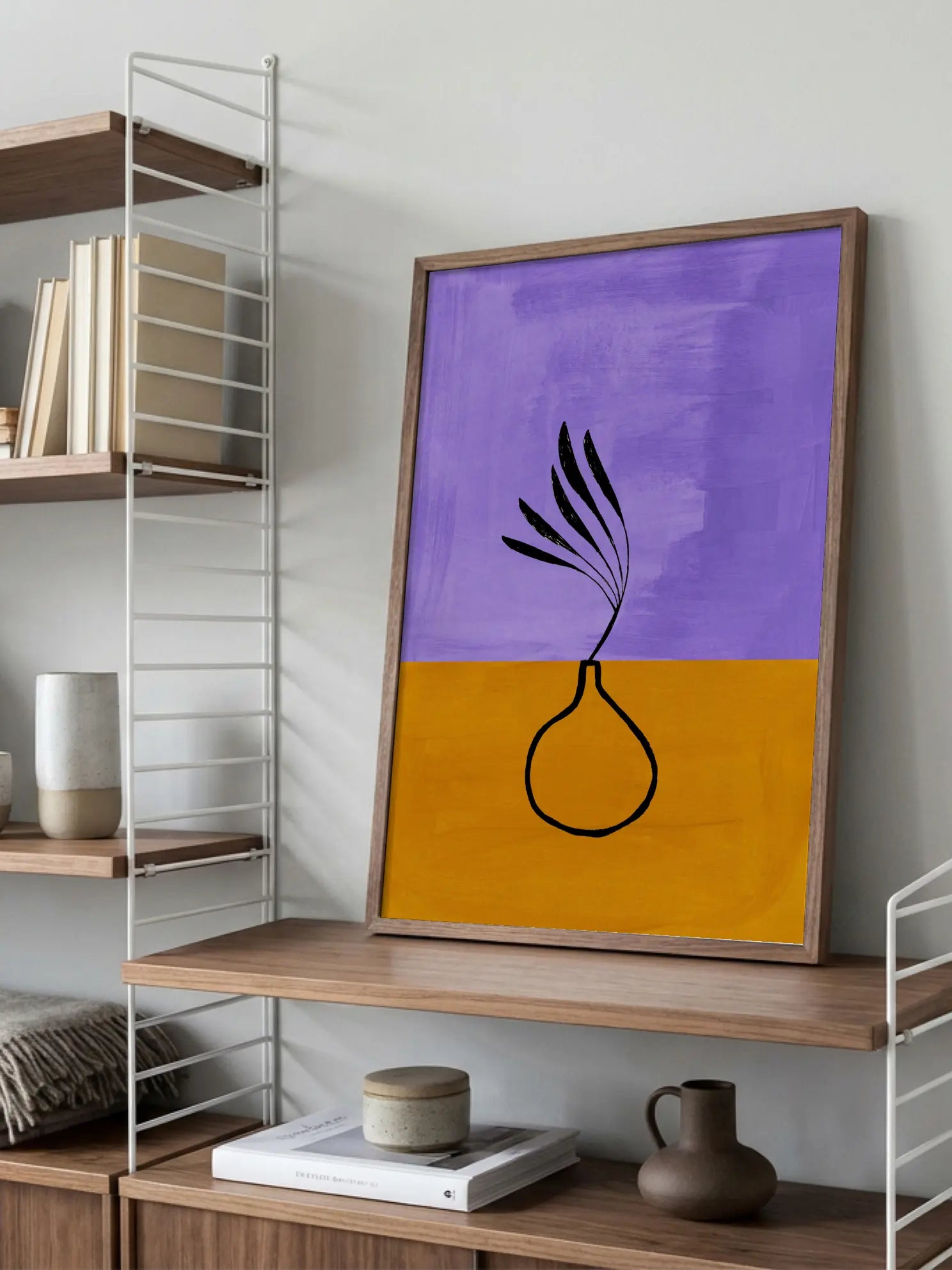 Minimal Vase - Gold Poster