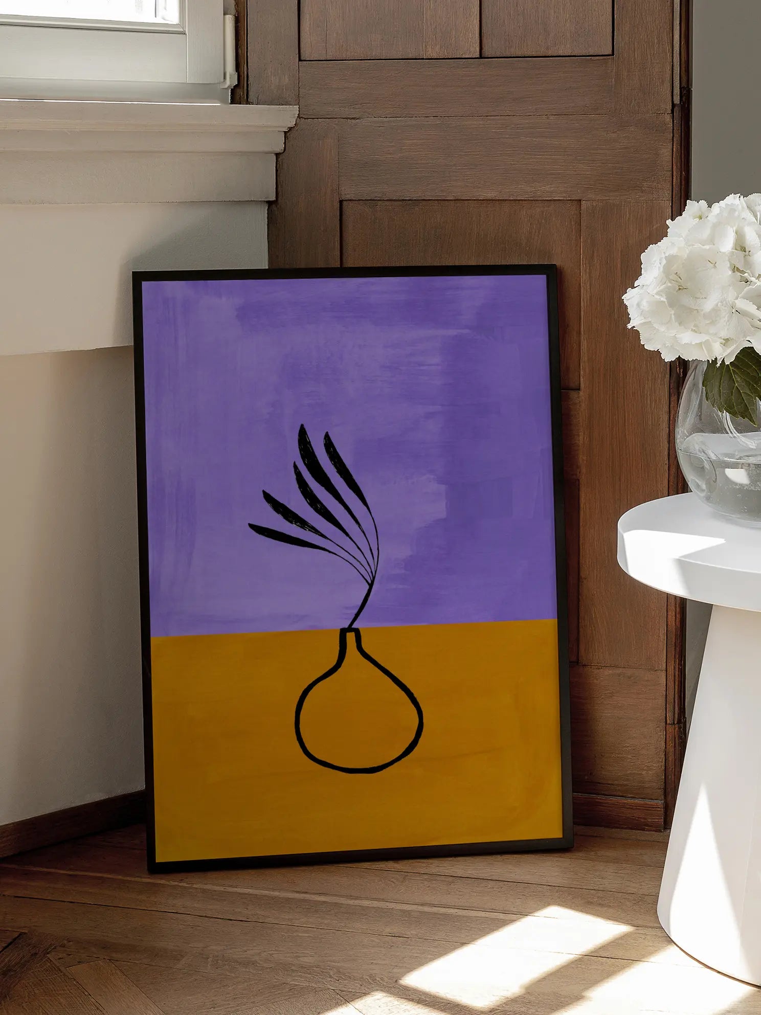 Minimal Vase - Gold Poster