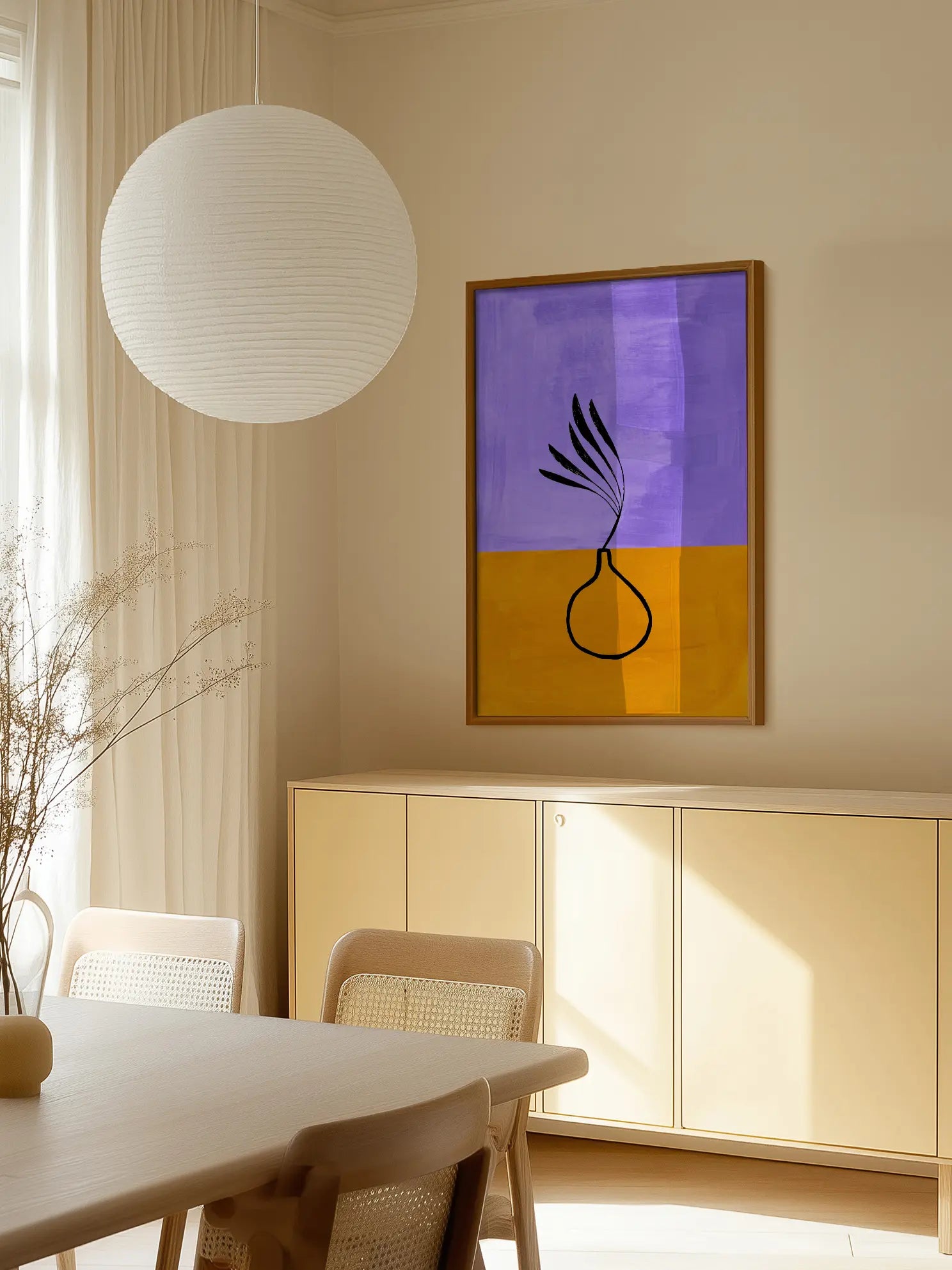 Minimal Vase - Gold Poster