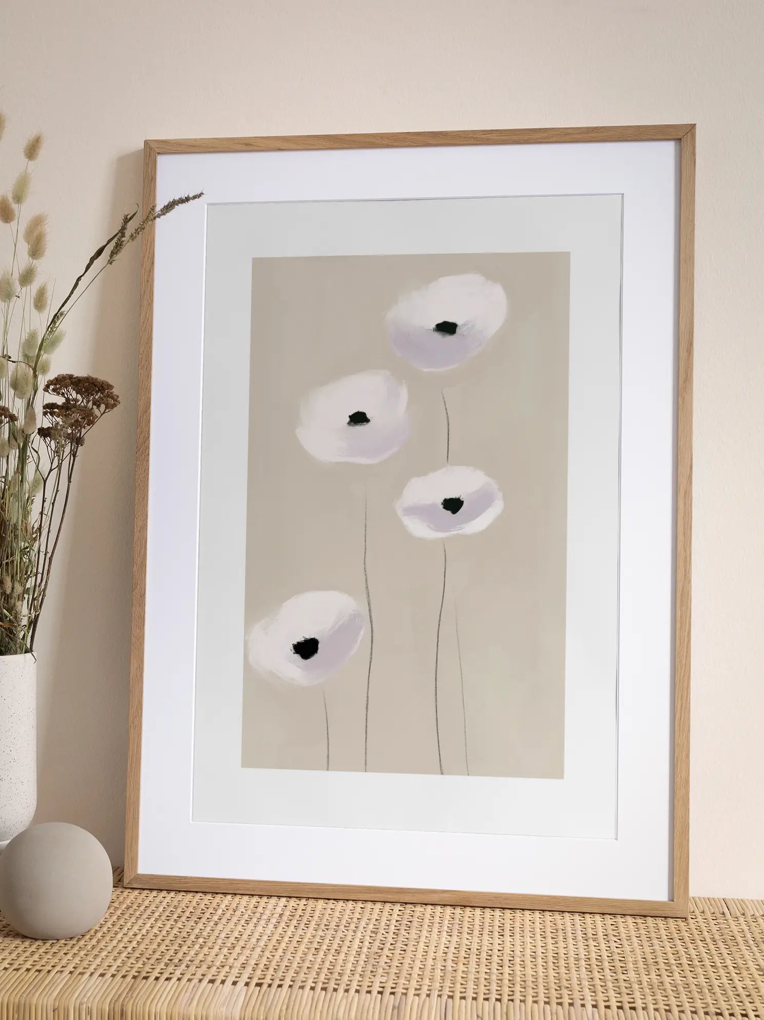 Minimalist Dandelions Poster