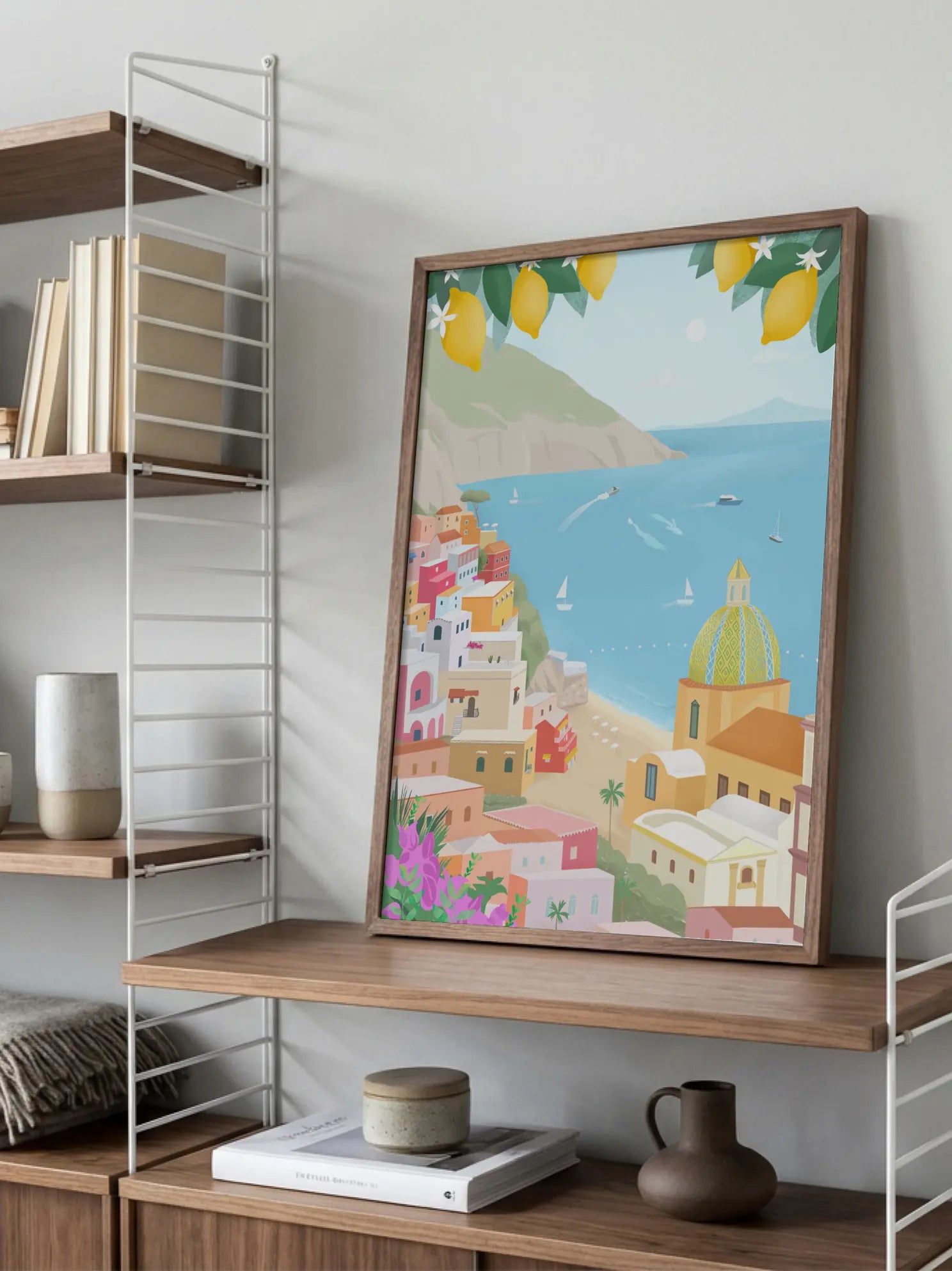Minimalist Positano View Poster