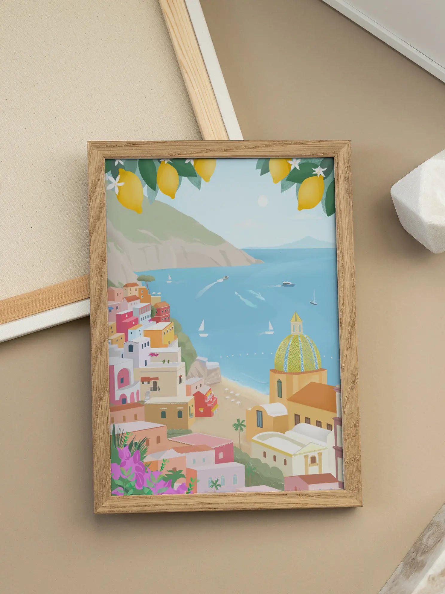 Minimalist Positano View Poster