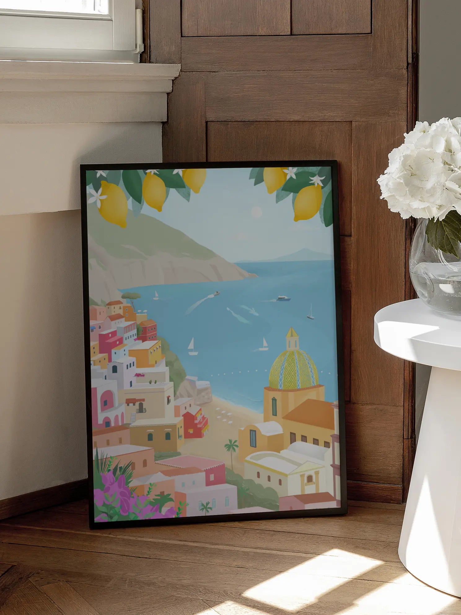 Minimalist Positano View Poster