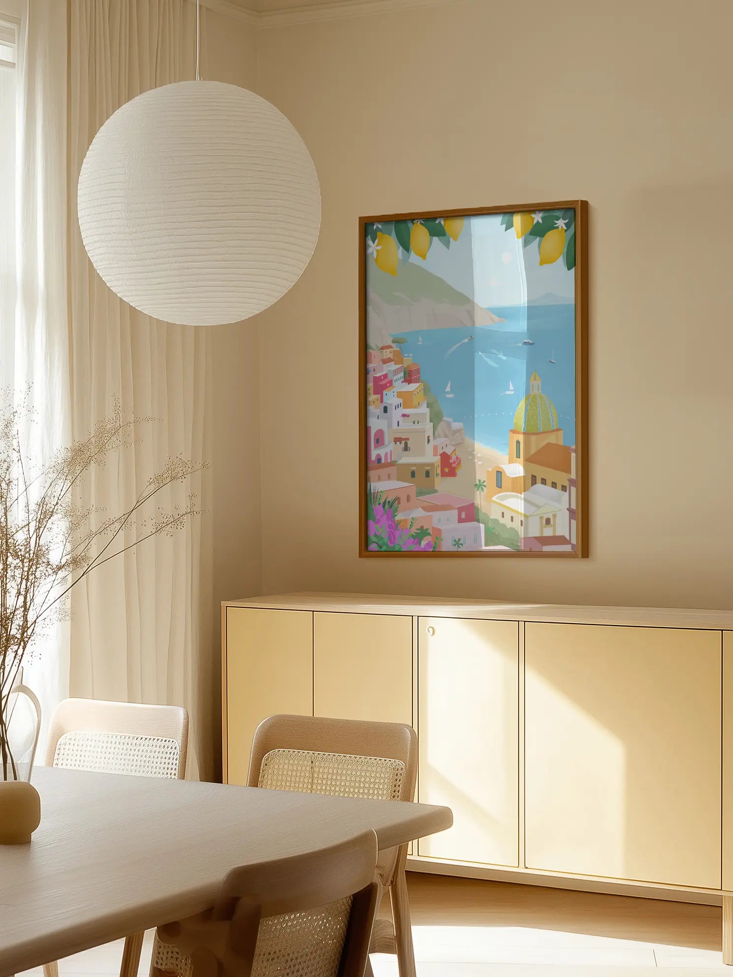 Minimalist Positano View Poster