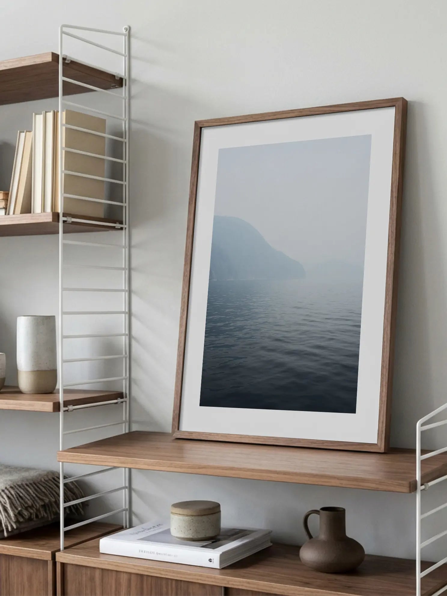Misty Lake Poster