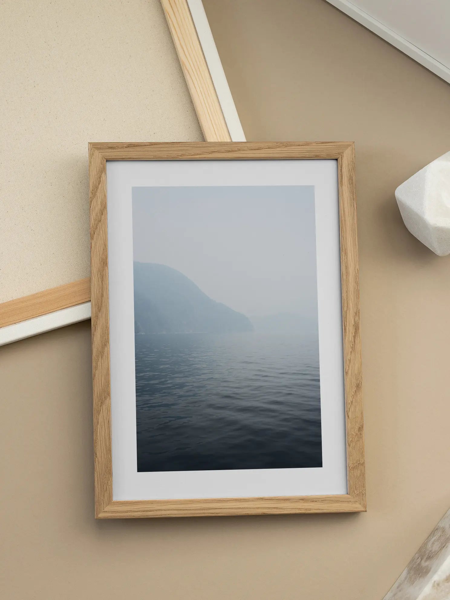 Misty Lake Poster