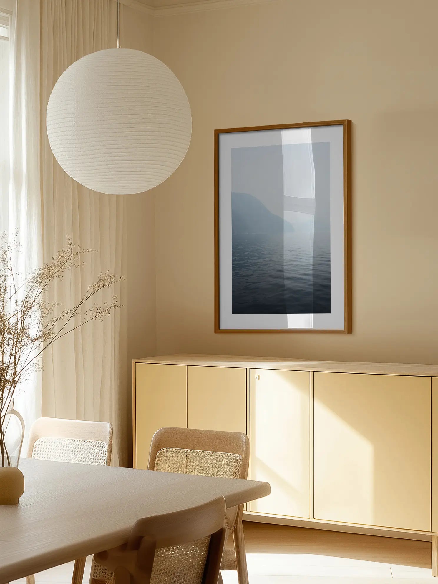 Misty Lake Poster