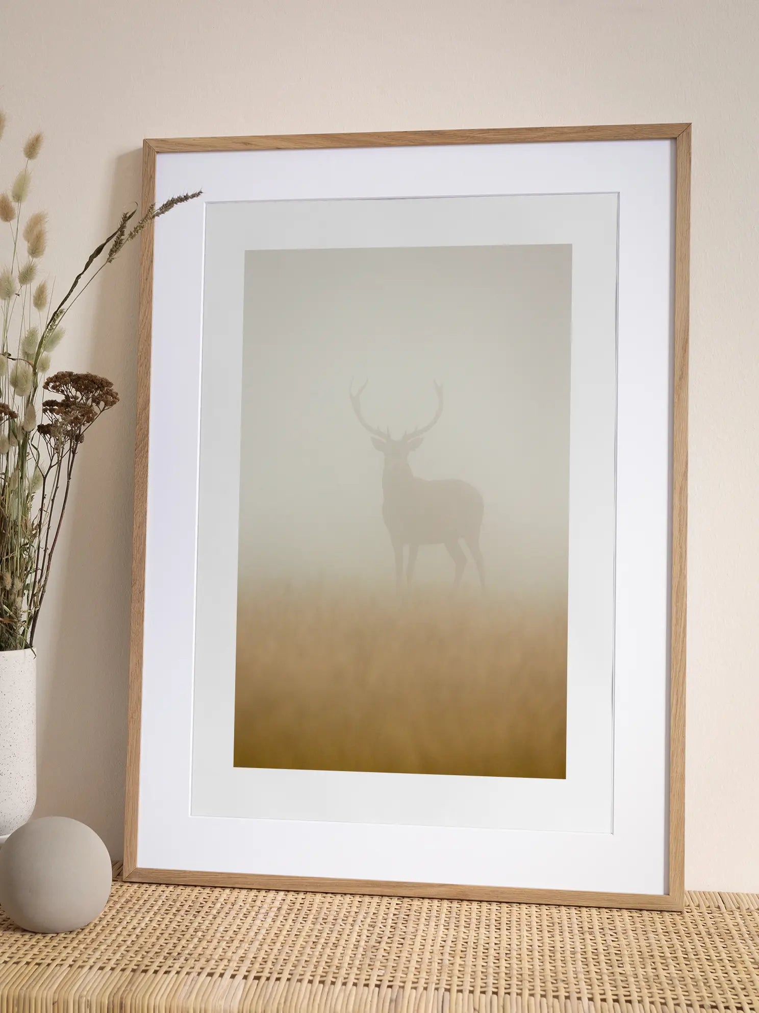 Misty Stag Poster