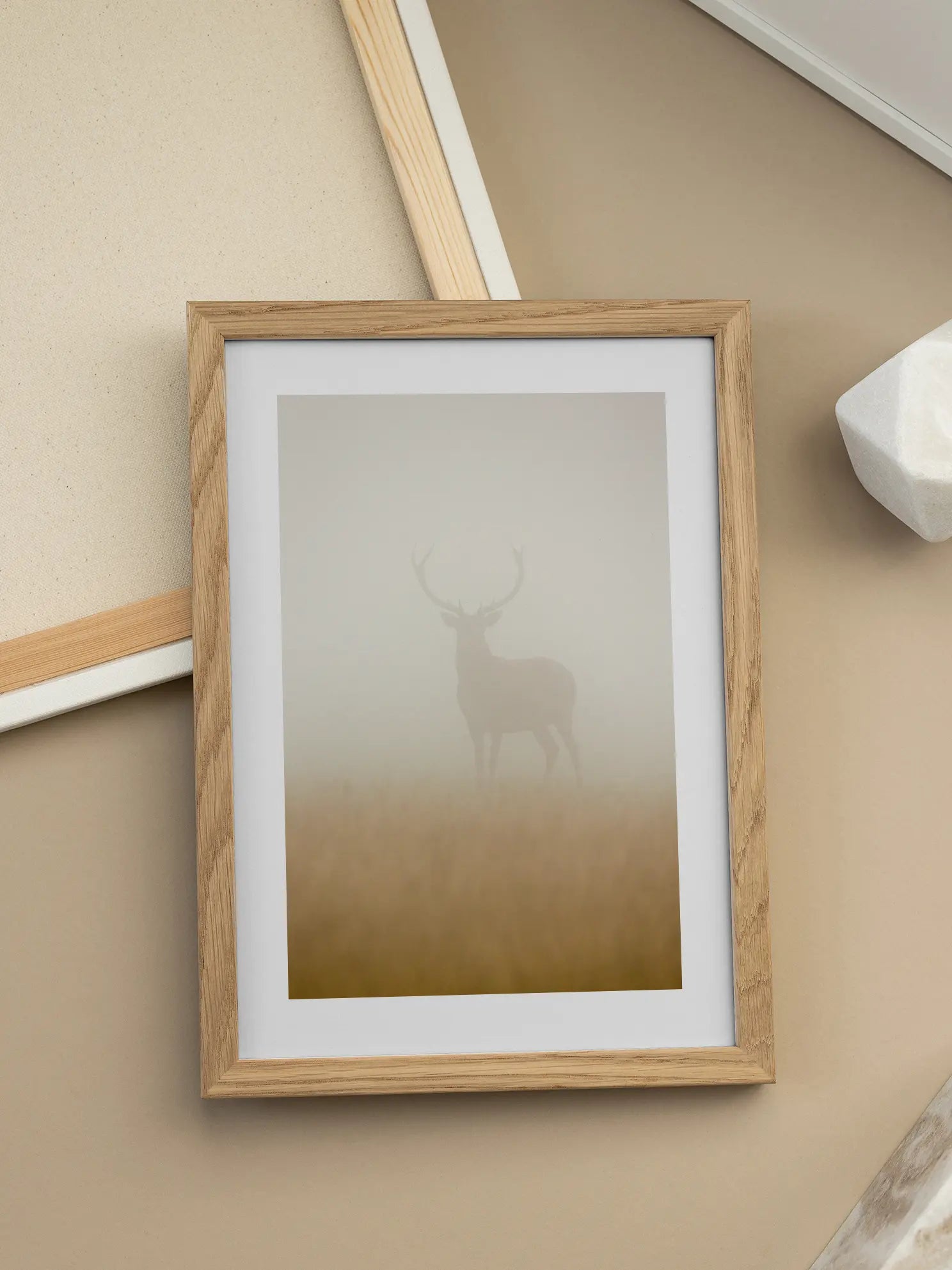 Misty Stag Poster