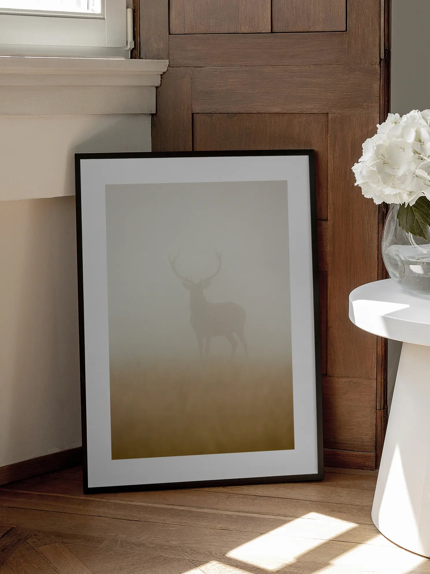 Misty Stag Poster