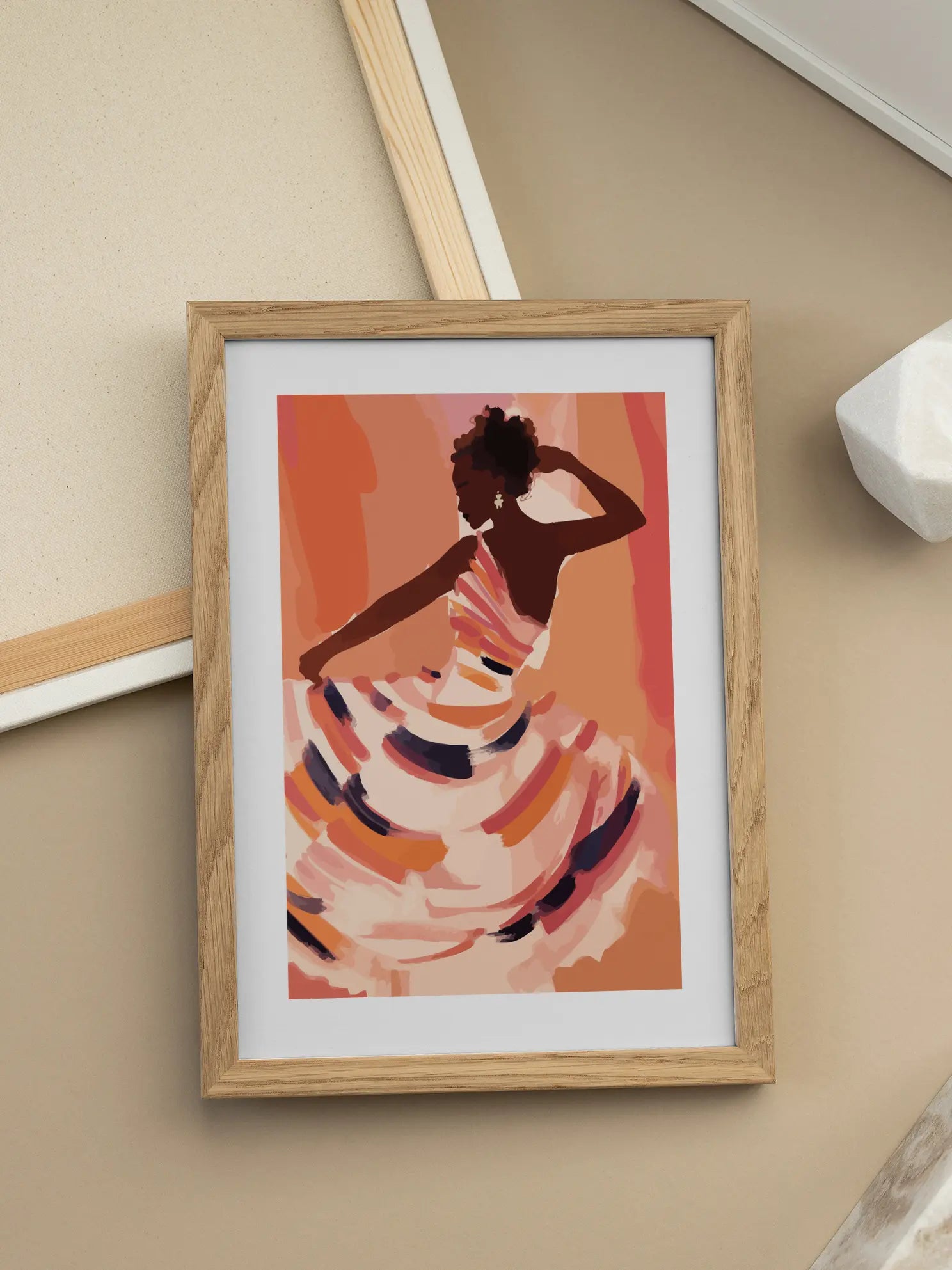 Modern Ballet Illustration Poster