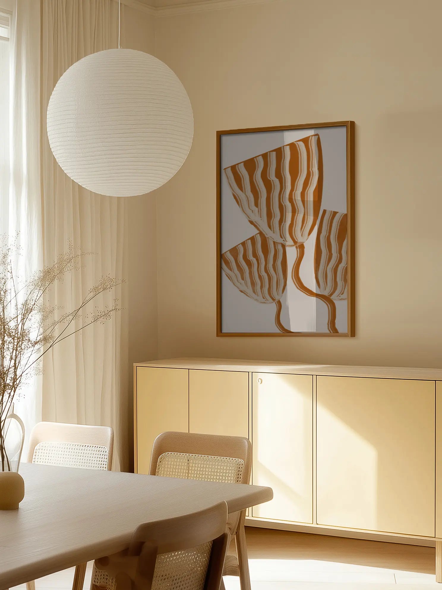 Modern Flowers No1 Poster