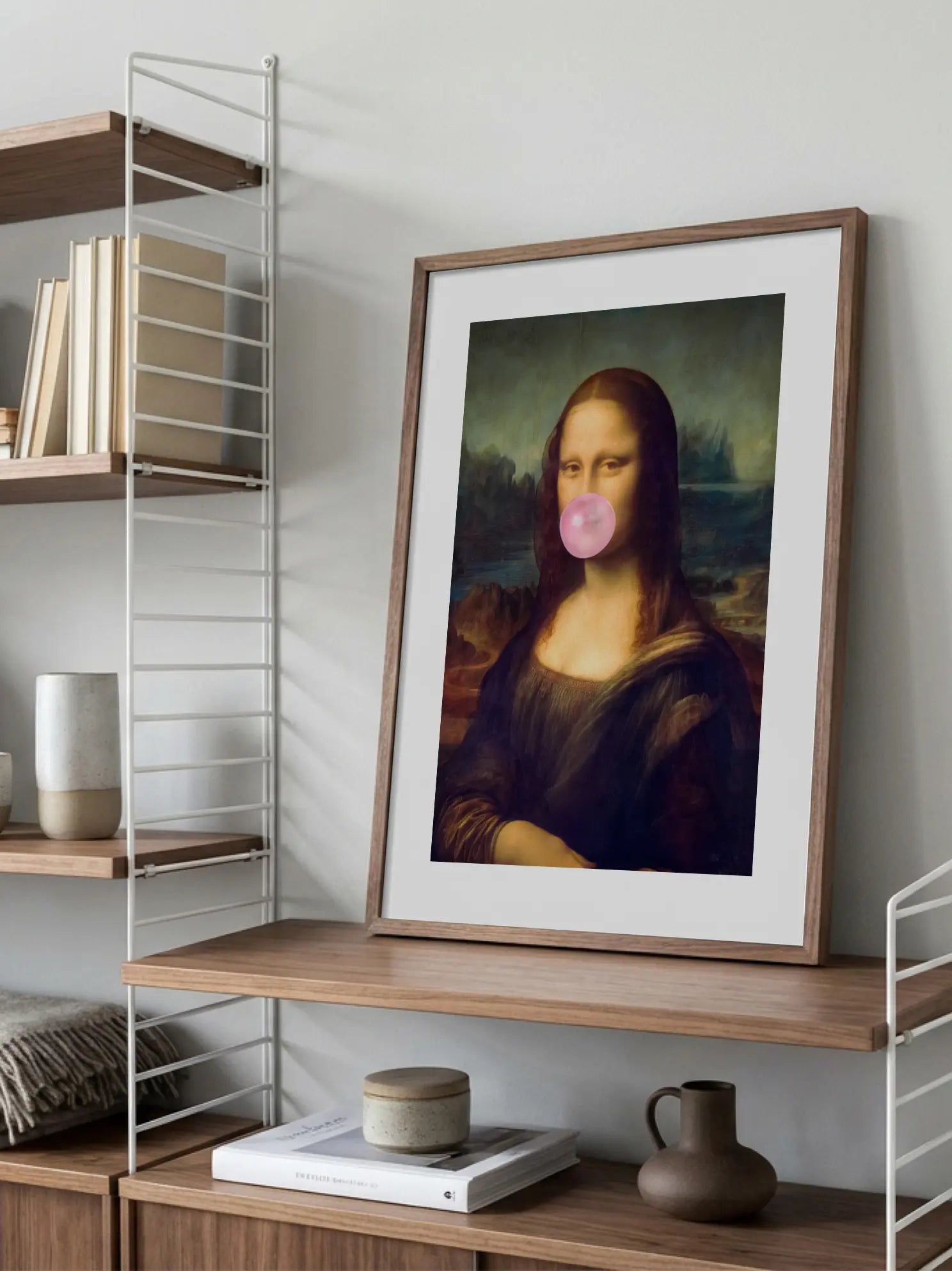 Mona Lisa Bubble Gum Poster